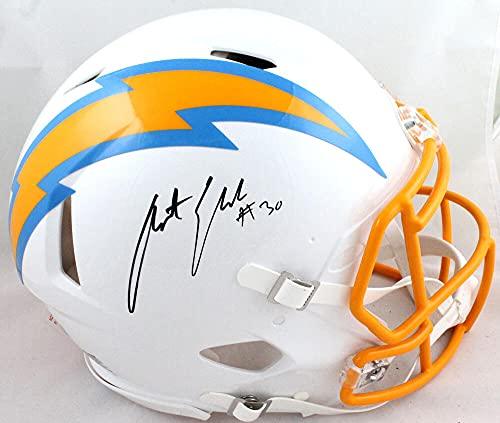 Austin Ekeler Autographed LA Chargers Authentic Speed FS Helmet - Beckett W Blk