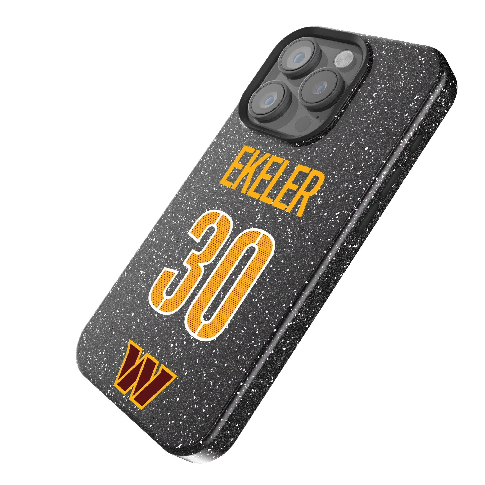 Austin Ekeler Washington Commanders 30 Ready Bling Phone Case - Image 2