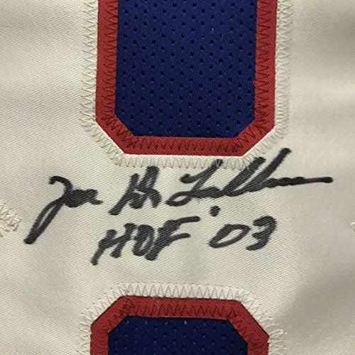 Autographed/Signed Joe DeLamielleure"HOF 03" Buffalo Blue Football Jersey JSA COA - Image 3