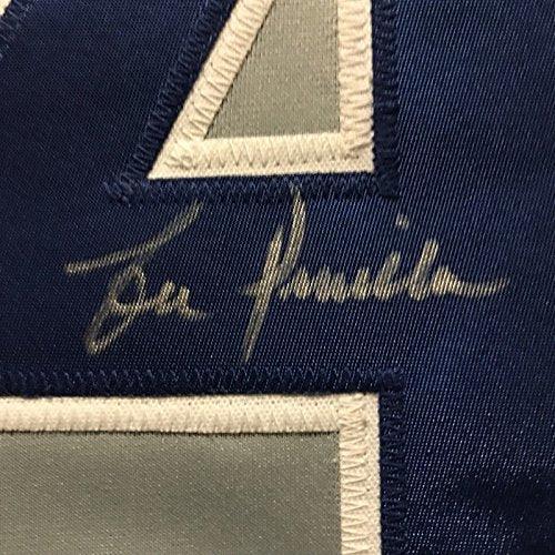 Autographed/Signed Lou Piniella Chicago Grey Baseball Jersey JSA COA - Image 3