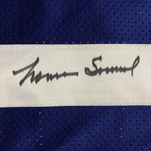Autographed/Signed Norman Norm Snead New York Blue Football Jersey JSA COA - Image 3
