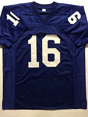 Autographed/Signed Norman Norm Snead New York Blue Football Jersey JSA COA - Image 4