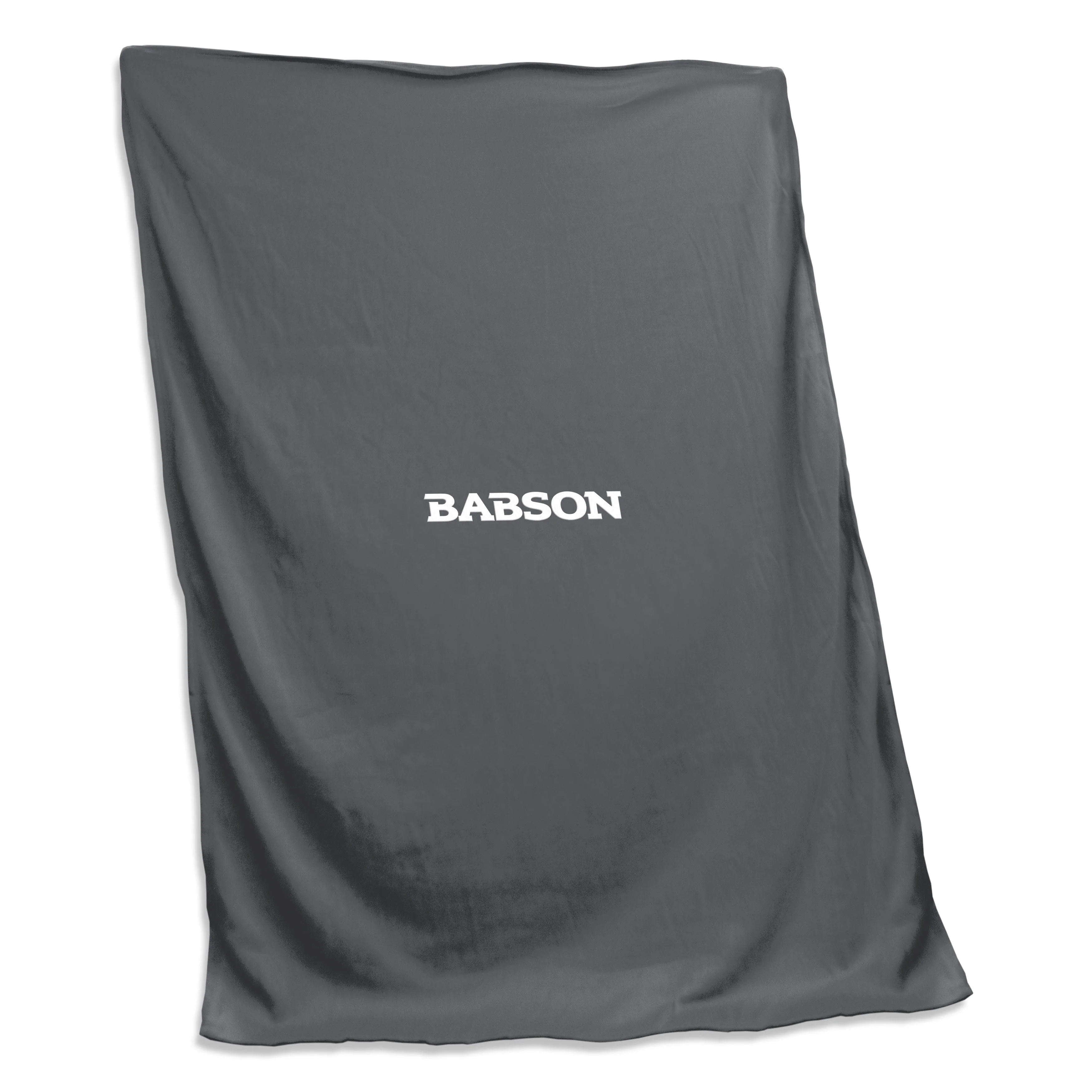Babson College Charcoal Screened Sweatshirt Blanket