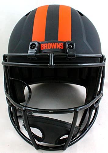 Baker Mayfield Autographed Cleveland Browns F/S Eclipse Speed Helmet - Beckett W Silver - Image 4