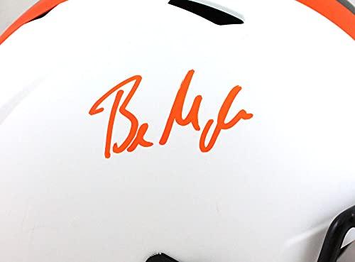 Baker Mayfield Autographed Cleveland Browns F/S Lunar Speed Helmet - Beckett W Orange - Image 5