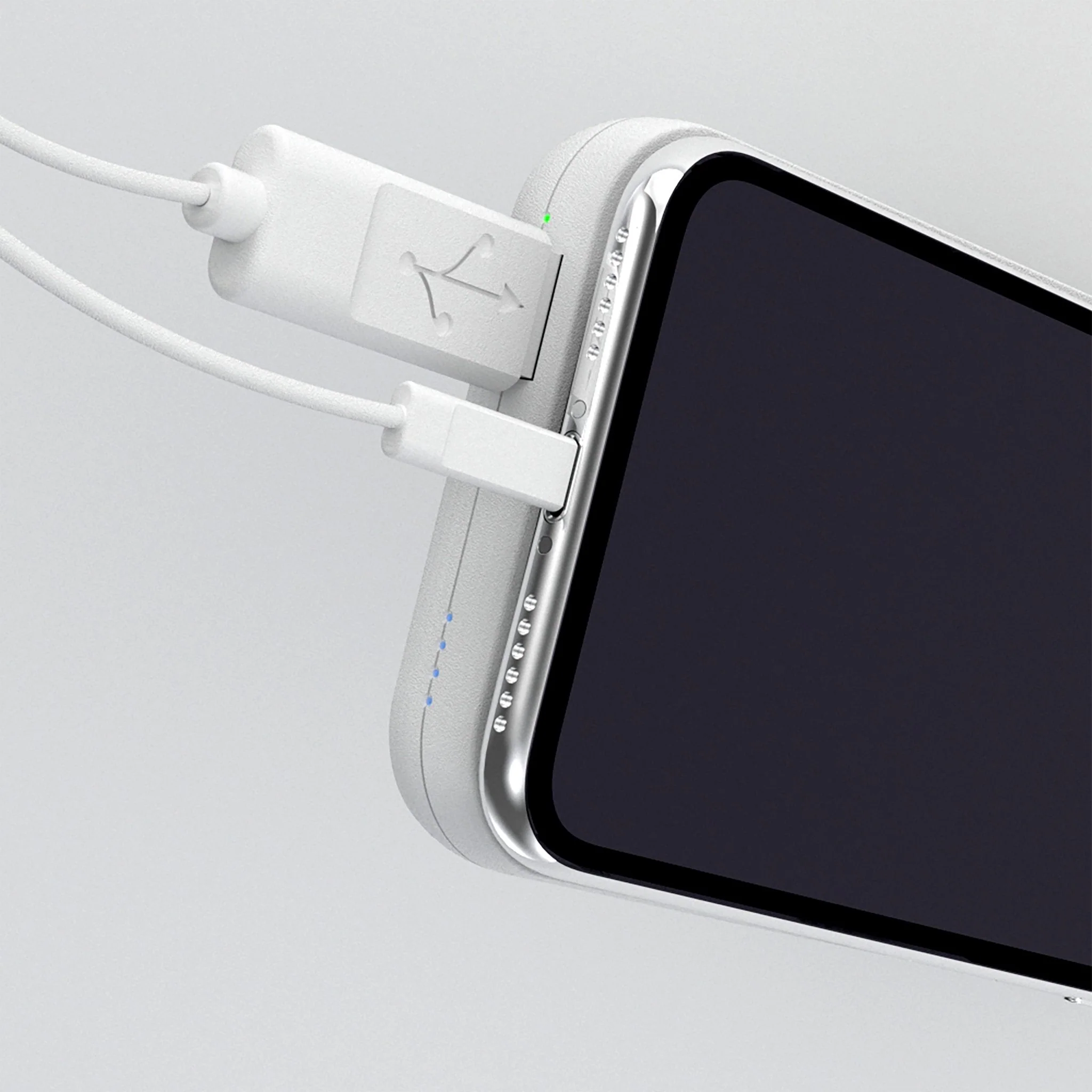 Baltimore Colts 1946 Historic Collection Linen 5000mAh Portable Wireless Charger - Image 2