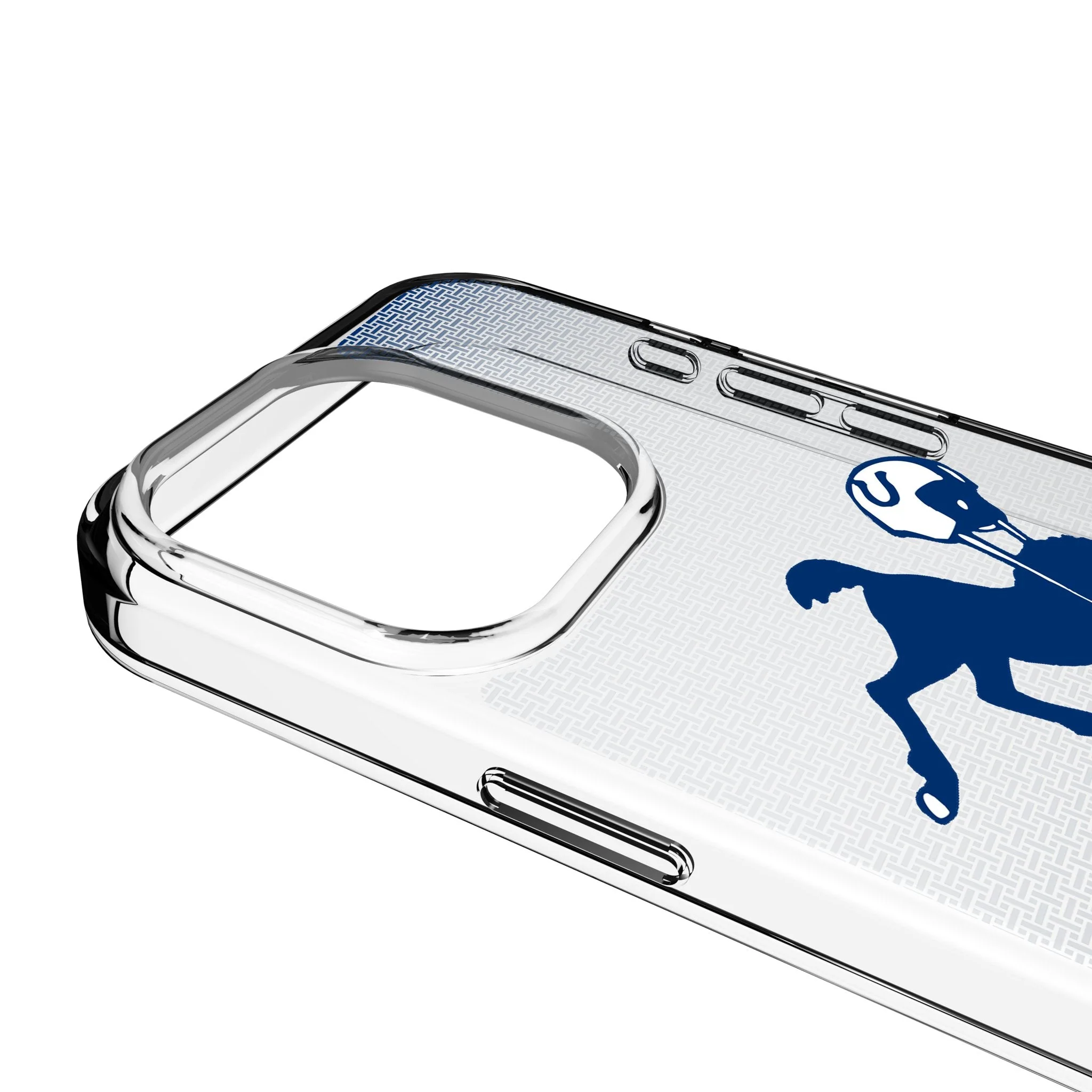 Baltimore Colts 1946 Historic Collection Linen Clear Phone Case for Apple iPhone - Image 3