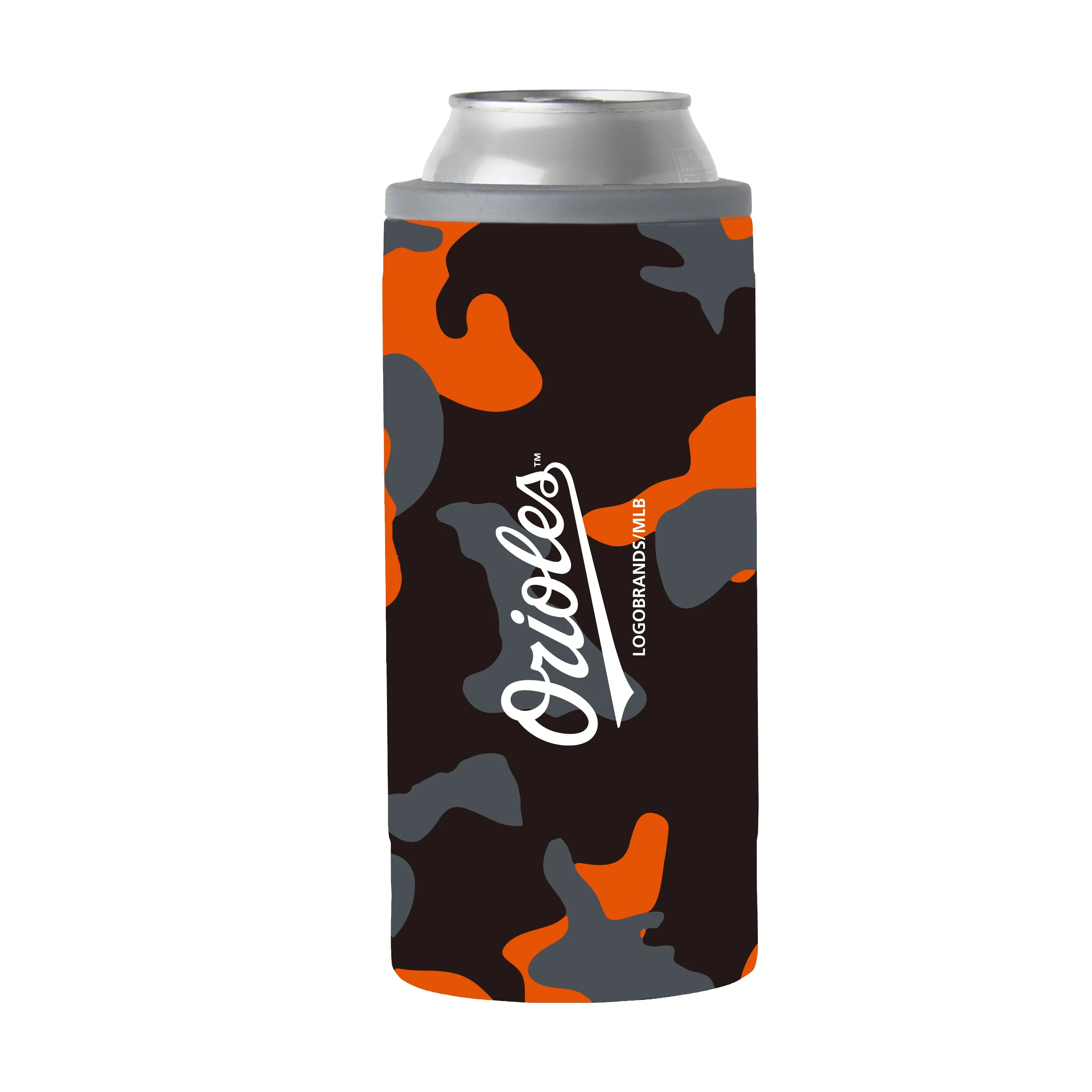 Baltimore Orioles 12oz Camo Slim Can Coolie - Image 2