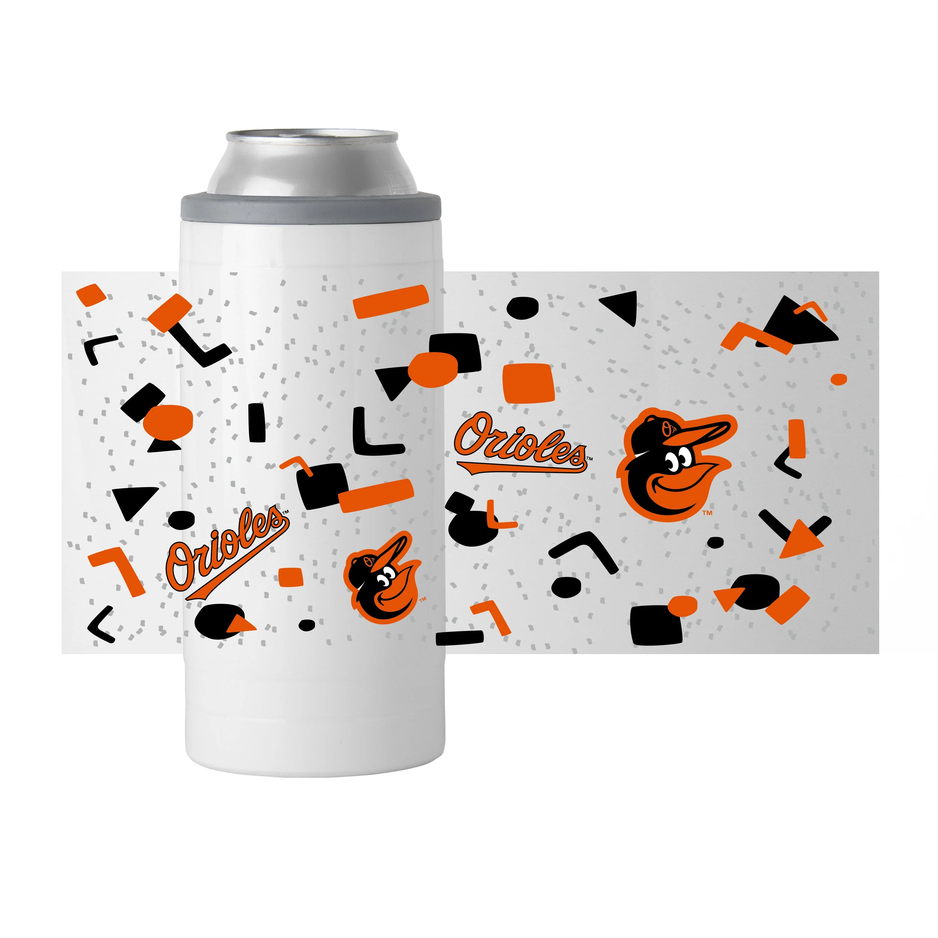 Baltimore Orioles 12oz Flashback Slim Can Coolie - Image 2