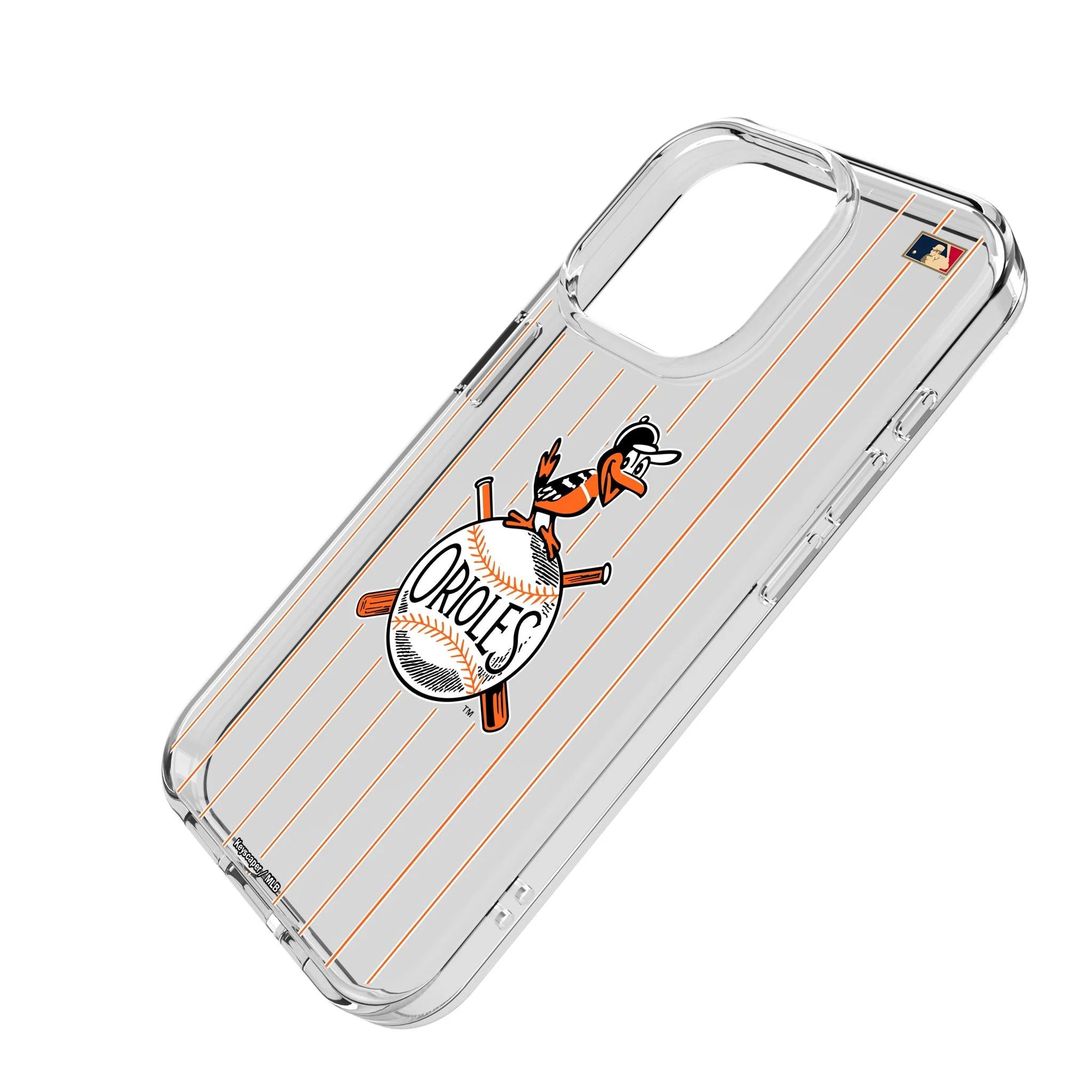 Baltimore Orioles 1954-1963 - Cooperstown Collection Pinstripe Clear Phone Case for Apple iPhone - Image 2