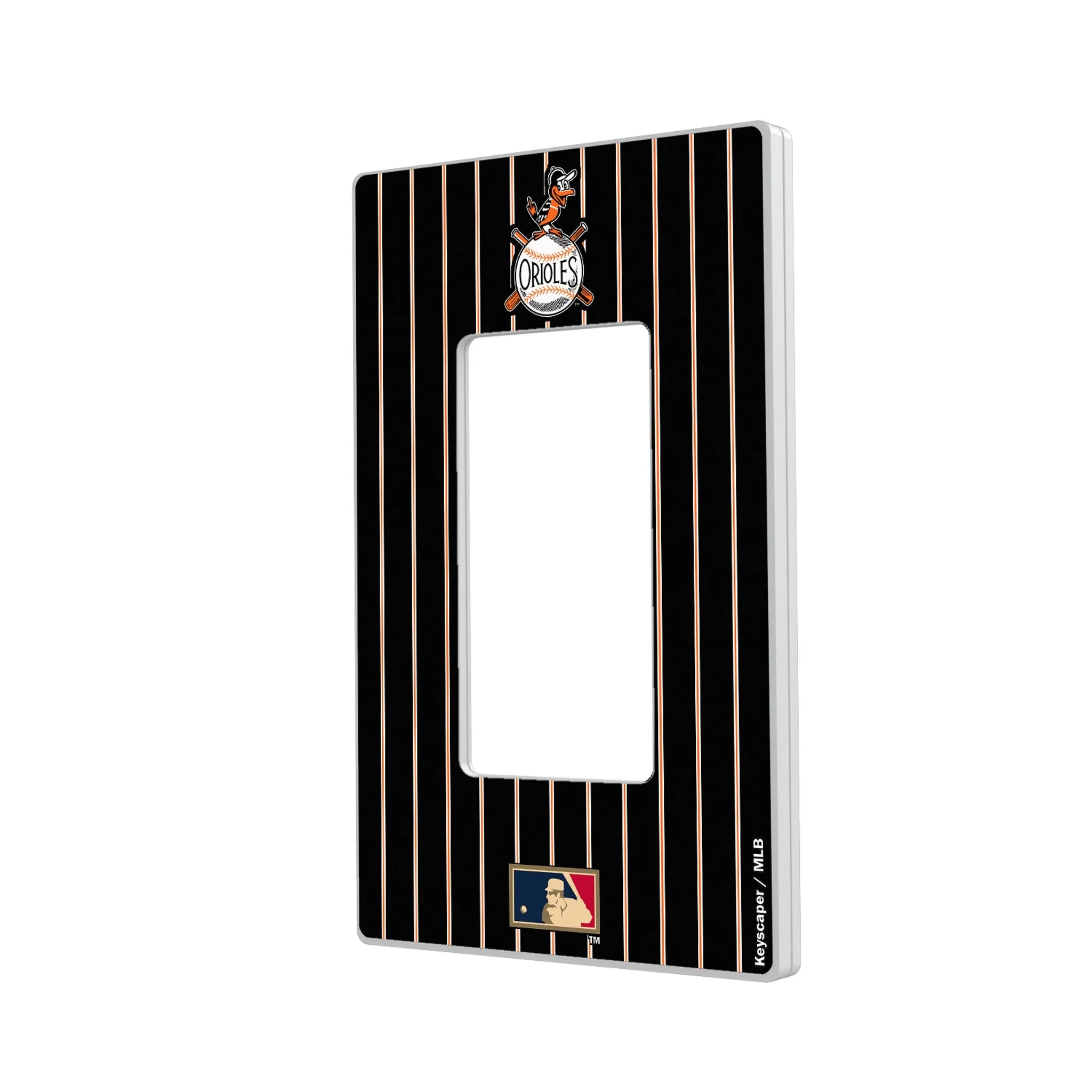 Baltimore Orioles 1954-1963 - Cooperstown Collection Pinstripe Hidden-Screw Light Switch Plate - Image 2