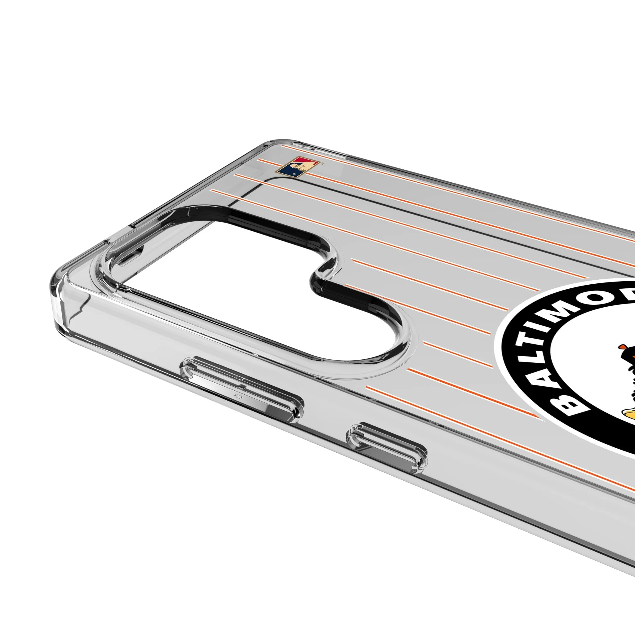 Baltimore Orioles 1966-1969 - Cooperstown Collection Pinstripe Clear Phone Case for Samsung Galaxy - Image 3