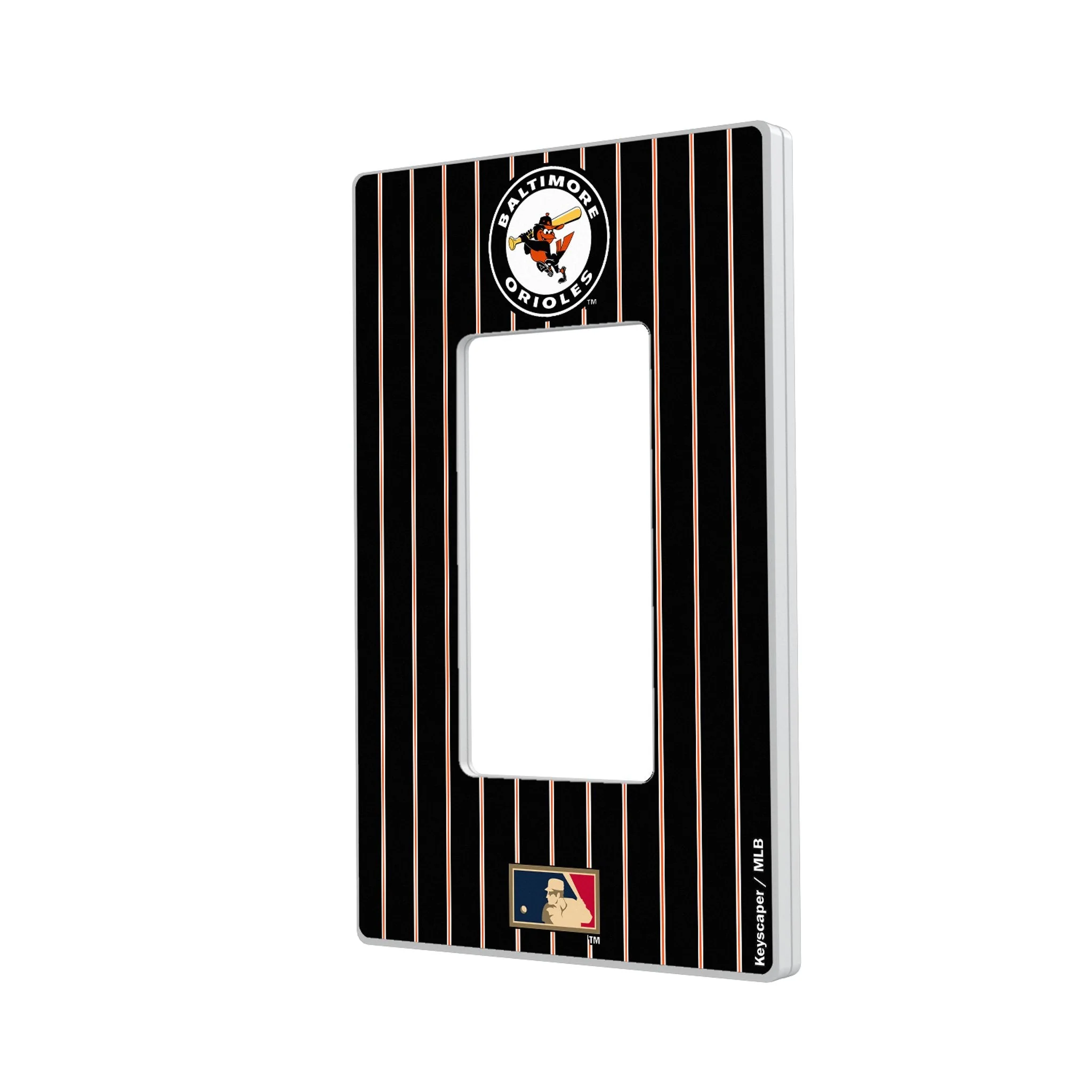 Baltimore Orioles 1966-1969 - Cooperstown Collection Pinstripe Hidden-Screw Light Switch Plate - Image 2