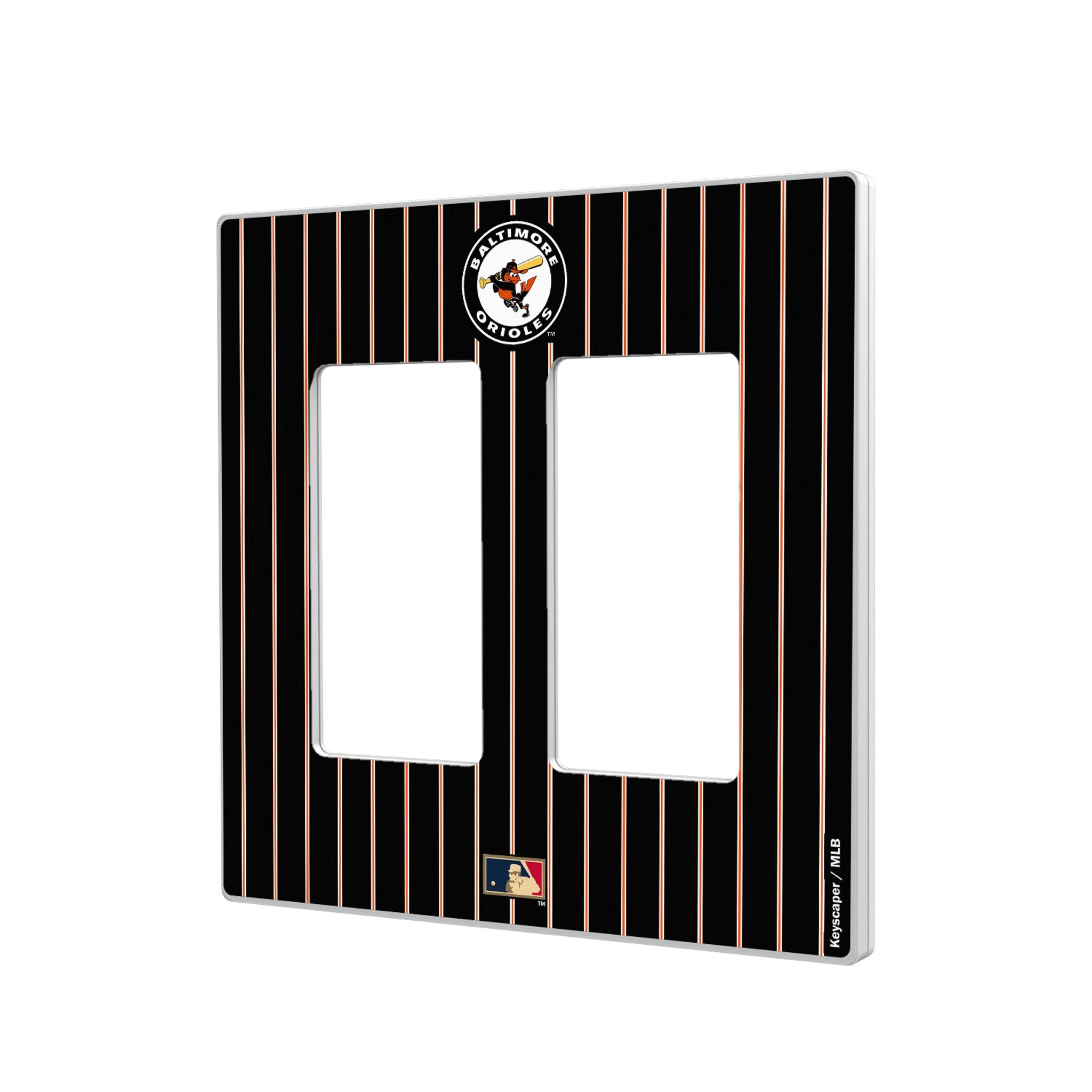 Baltimore Orioles 1966-1969 - Cooperstown Collection Pinstripe Hidden-Screw Light Switch Plate - Image 4