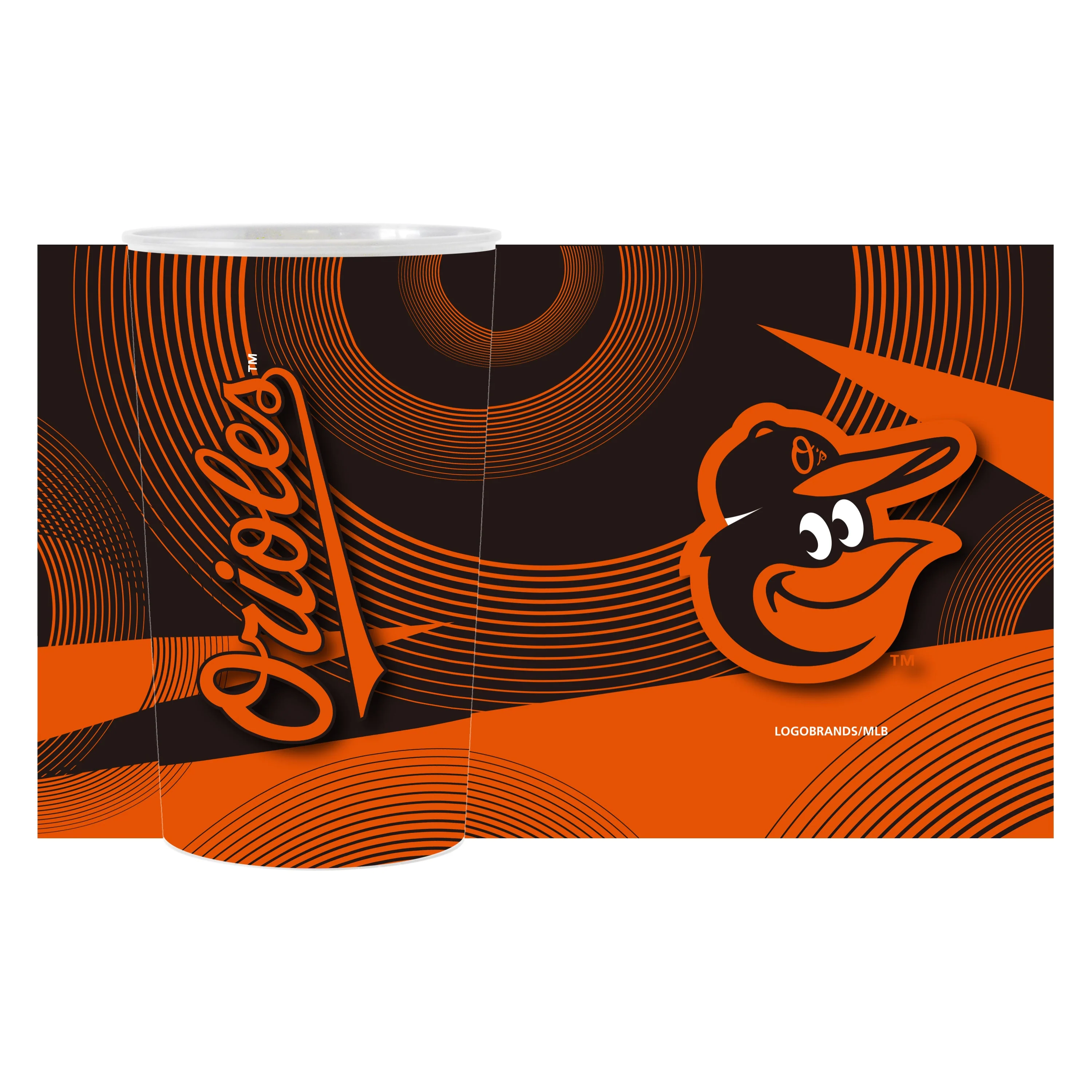 Baltimore Orioles 4pk Geometric 22oz Hardwall Cup - Image 2