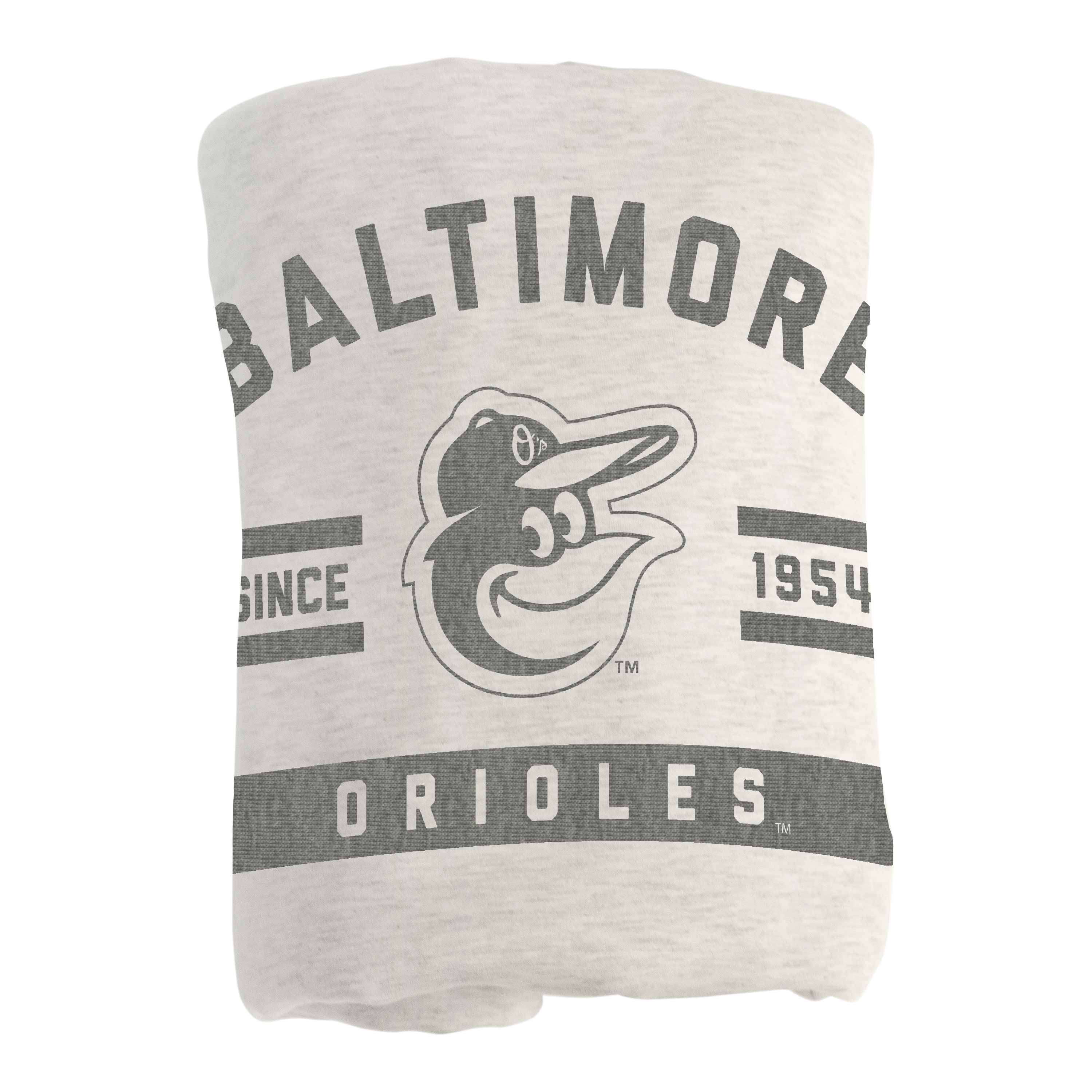 Baltimore Orioles Oatmeal Sweatshirt Blanket - Image 3