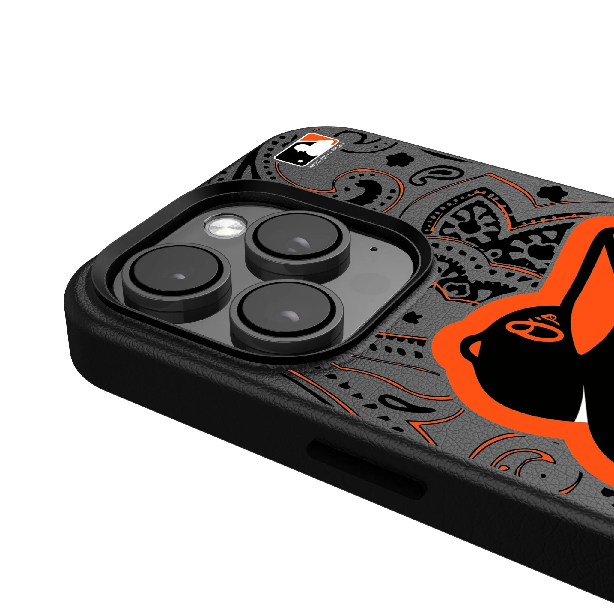 Baltimore Orioles Paisley MagSafe Compatible Phone Case for Apple iPhone - Image 4