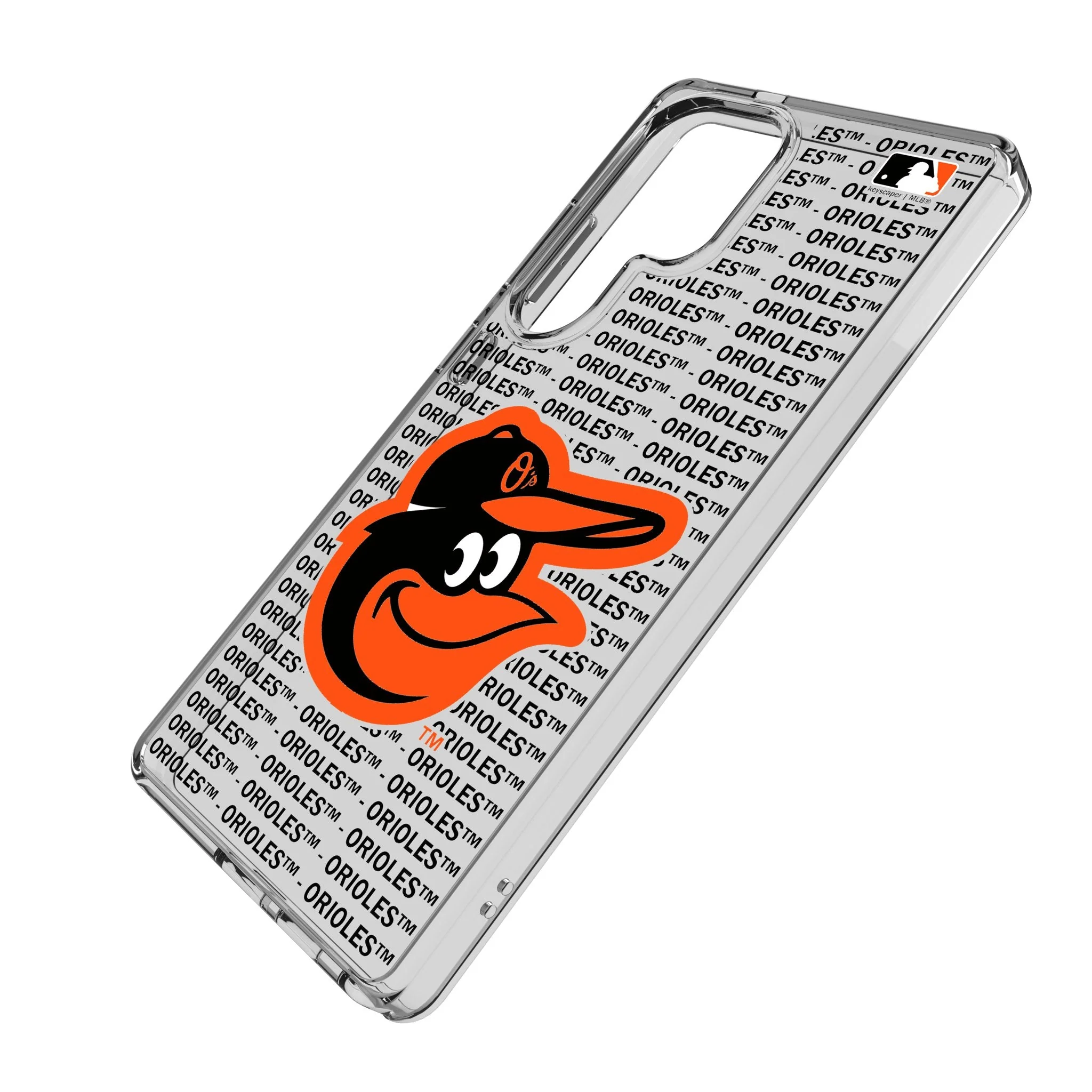Baltimore Orioles Text Backdrop Clear Phone Case for Samsung Galaxy - Image 2