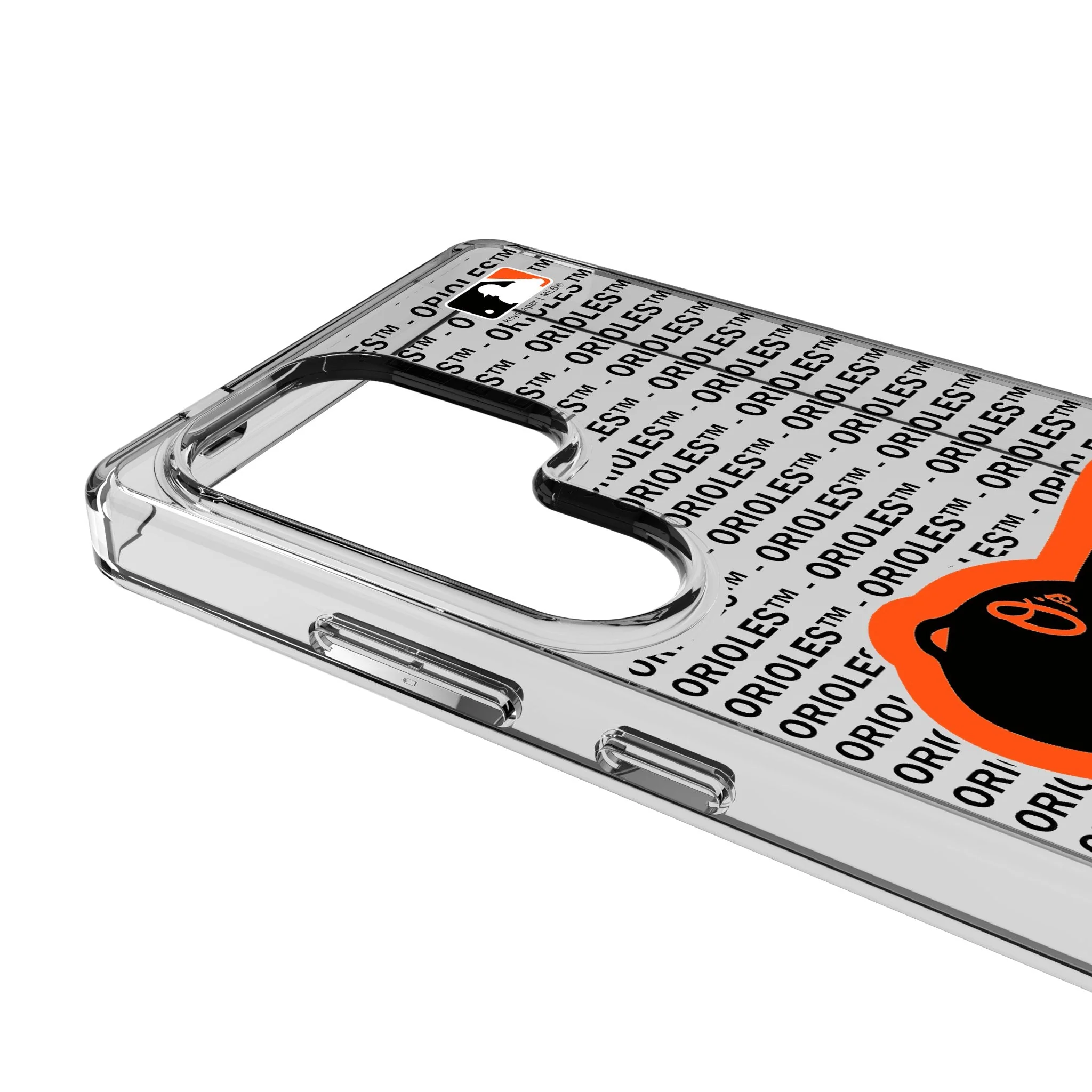 Baltimore Orioles Text Backdrop Clear Phone Case for Samsung Galaxy - Image 3