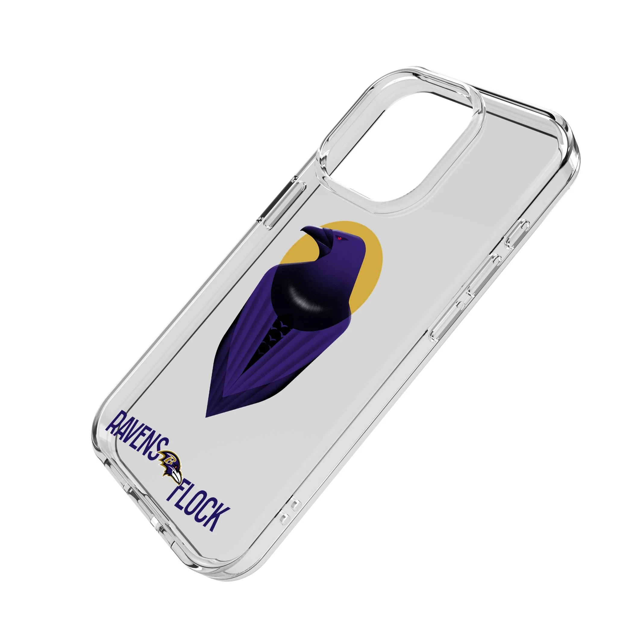 Baltimore Ravens 2024 Edition Clear Phone Case for Apple iPhone - Image 2