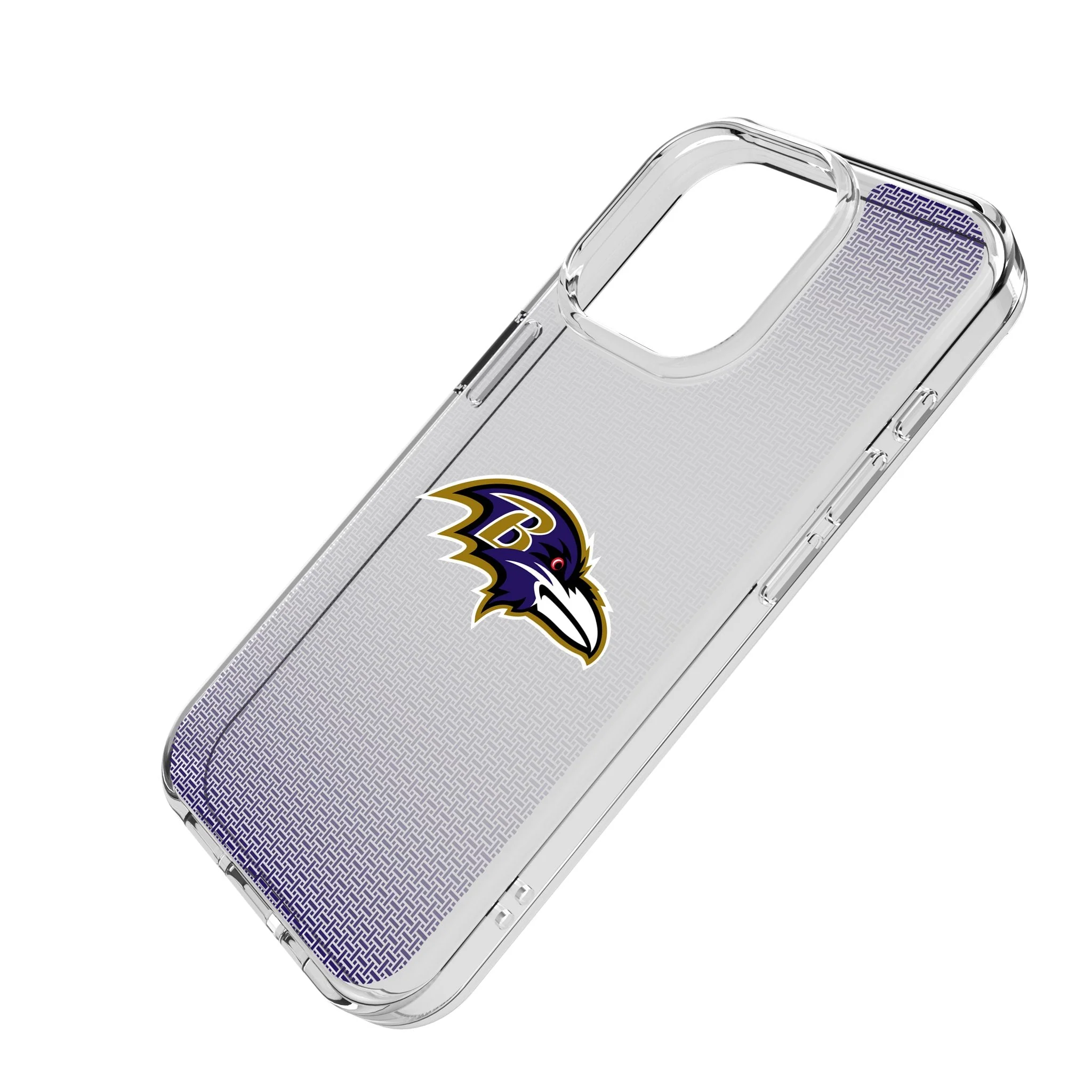 Baltimore Ravens Linen Clear Phone Case for Apple iPhone - Image 2