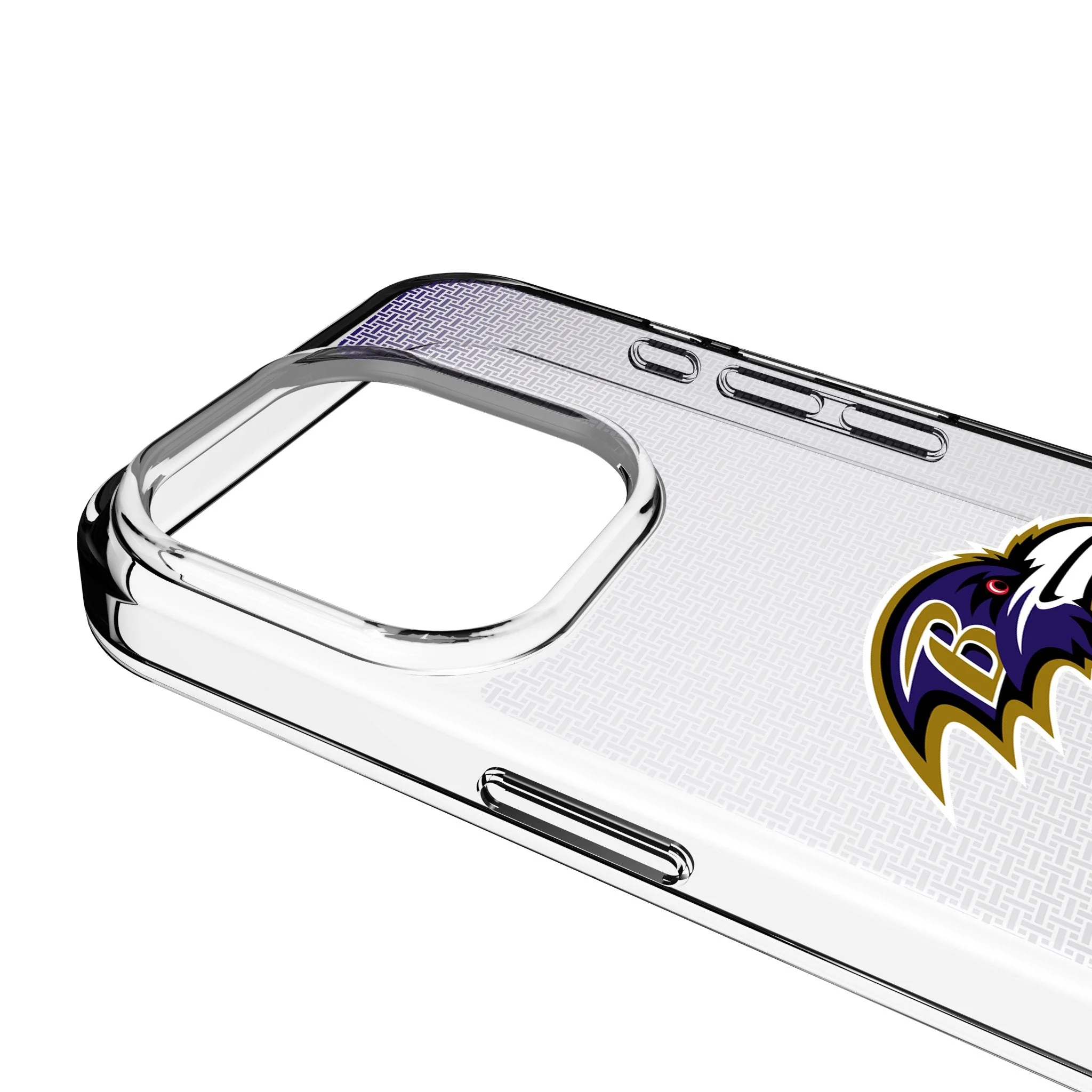Baltimore Ravens Linen Clear Phone Case for Apple iPhone - Image 3