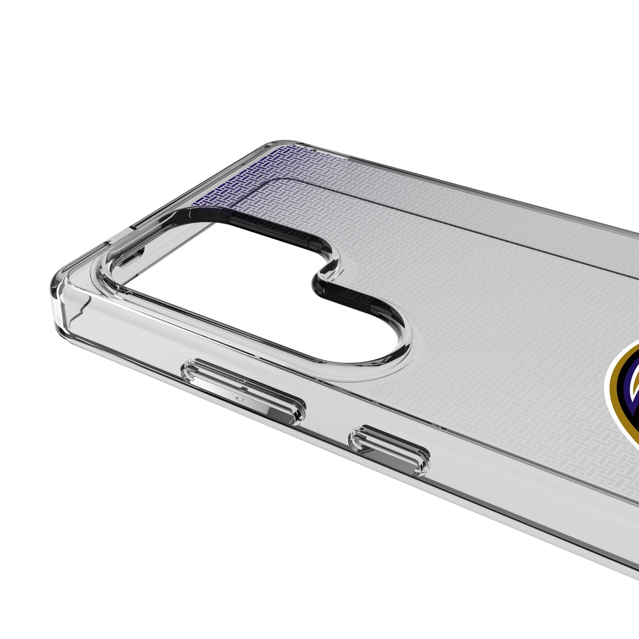 Baltimore Ravens Linen Clear Phone Case for Samsung Galaxy - Image 3