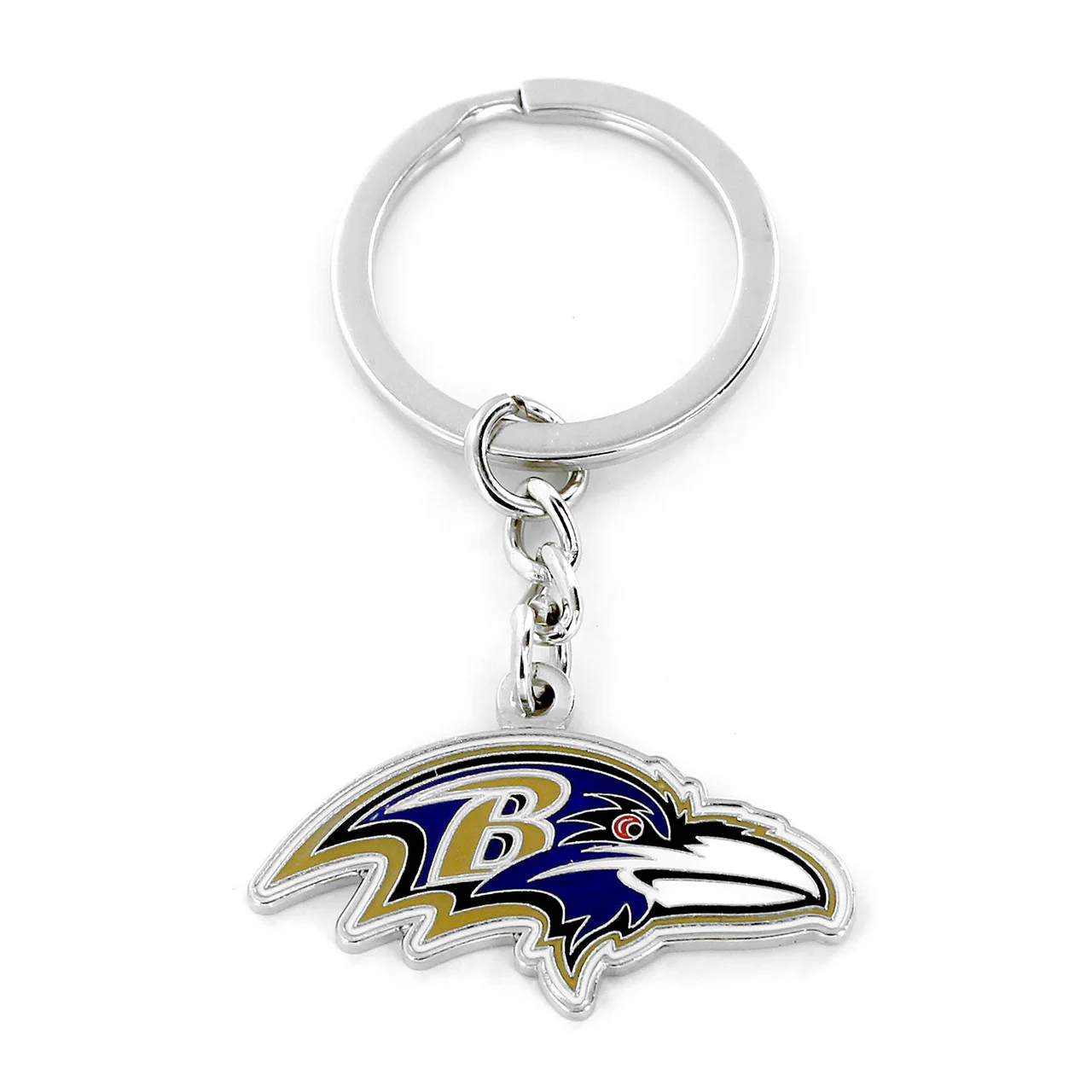 BALTIMORE RAVENS LOGO KEYCHAIN