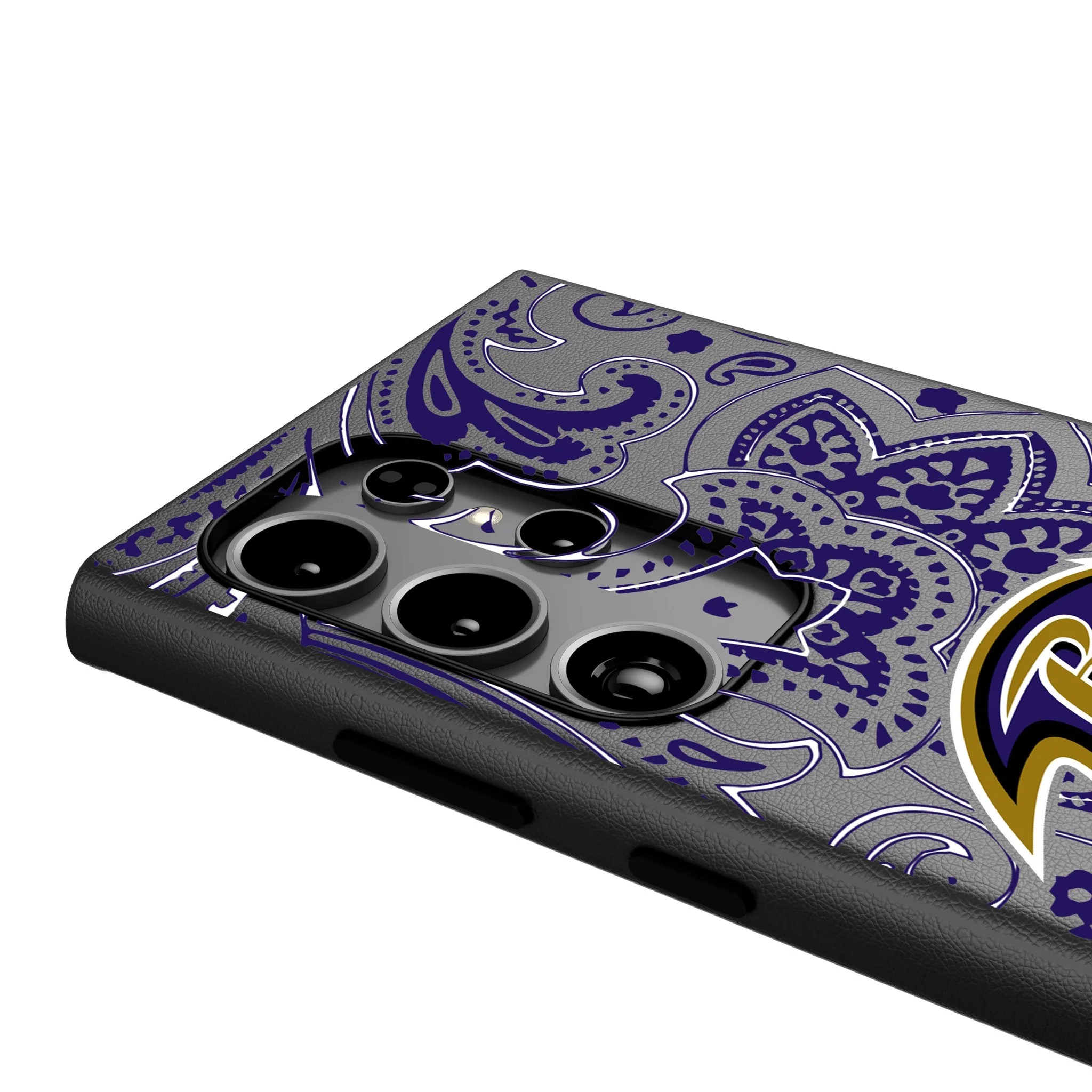 Baltimore Ravens Paisley MagSafe Compatible Phone Case for Samsung Galaxy - Image 4
