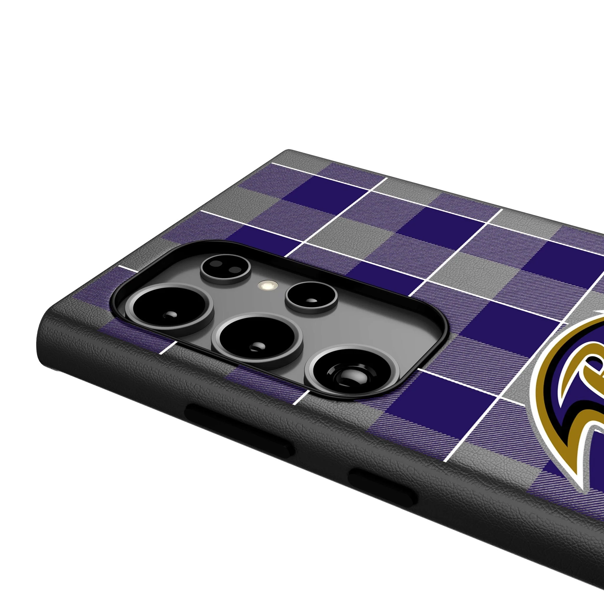 Baltimore Ravens Plaid MagSafe Compatible Phone Case for Samsung Galaxy - Image 4