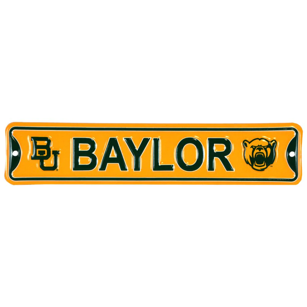 Baylor Bears - Steel Embossed NCAA Mini Street Sign