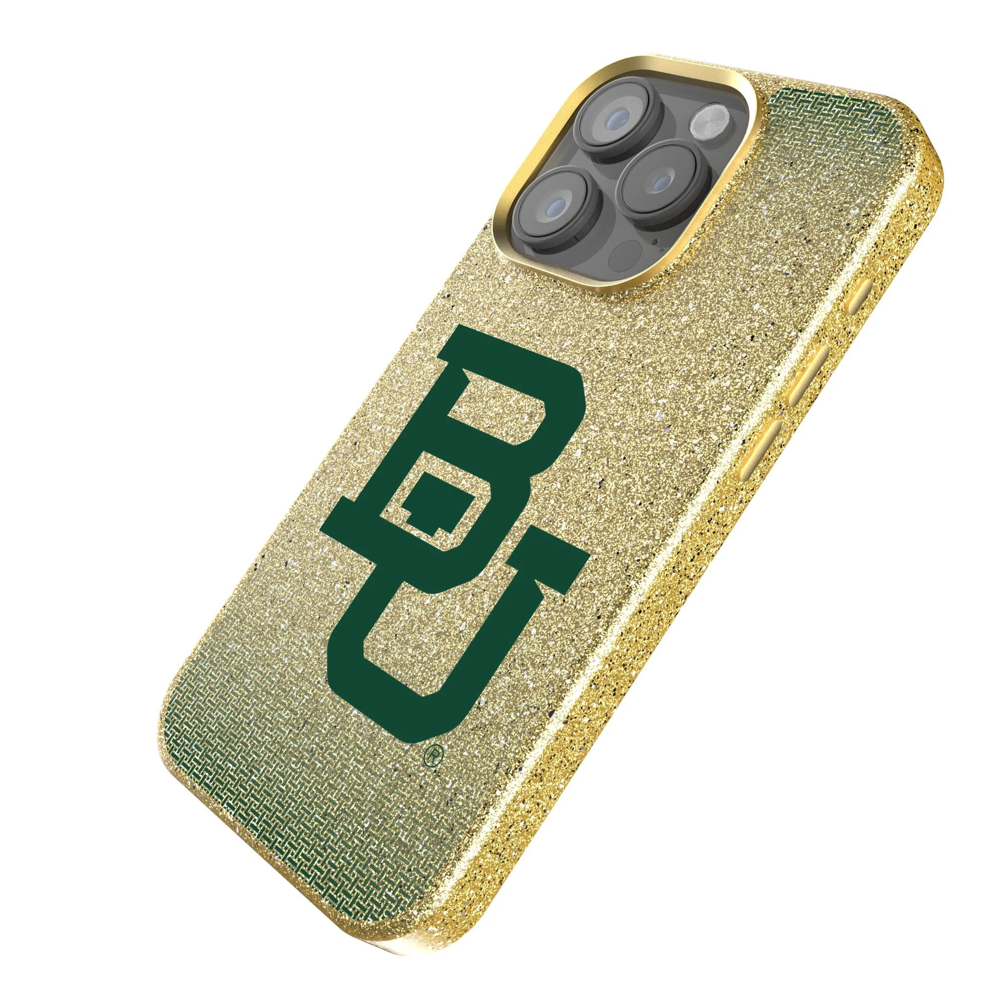 Baylor University Bears Linen Bling Phone Case for Apple iPhone - Image 2
