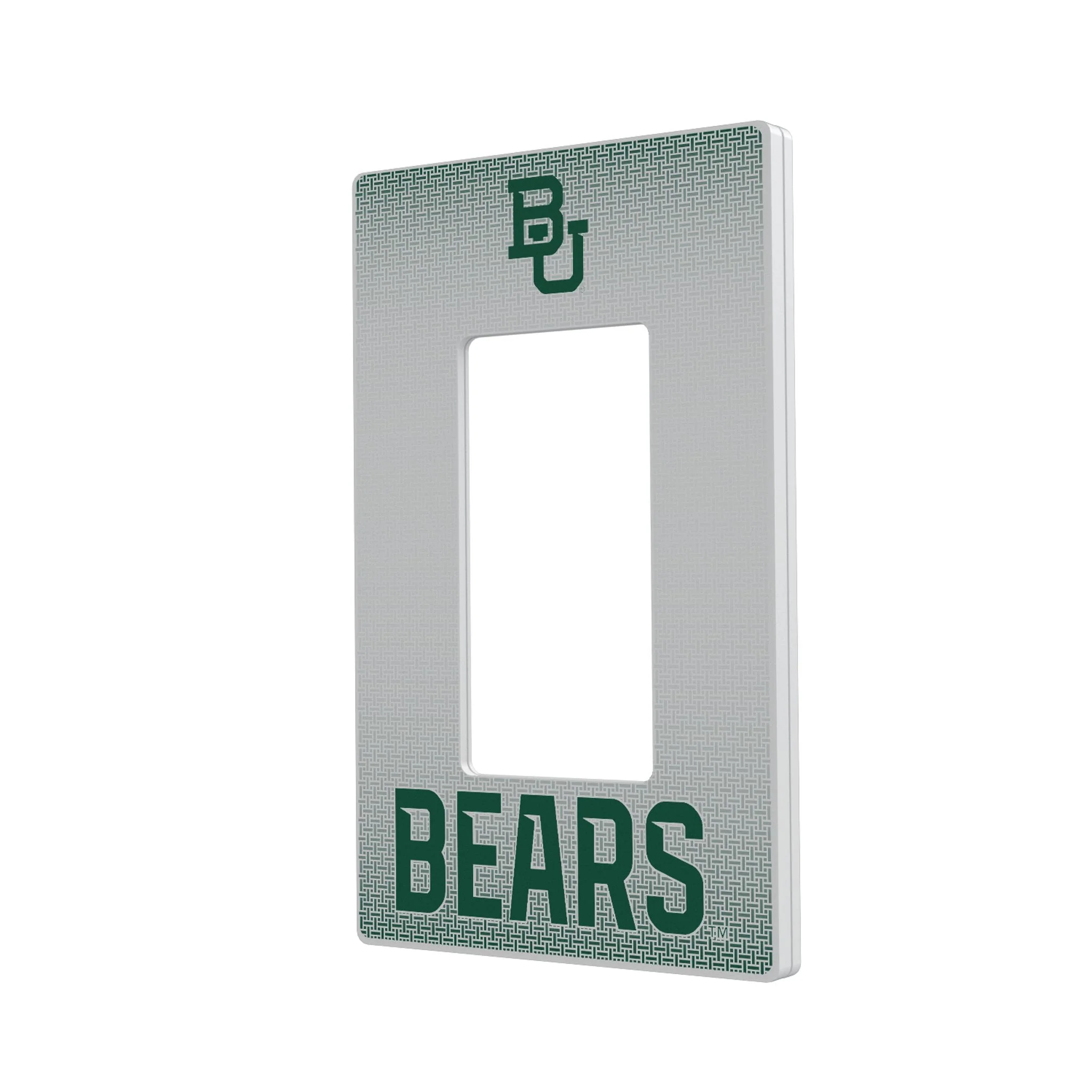 Baylor University Bears Linen Hidden-Screw Light Switch Plate - Image 2
