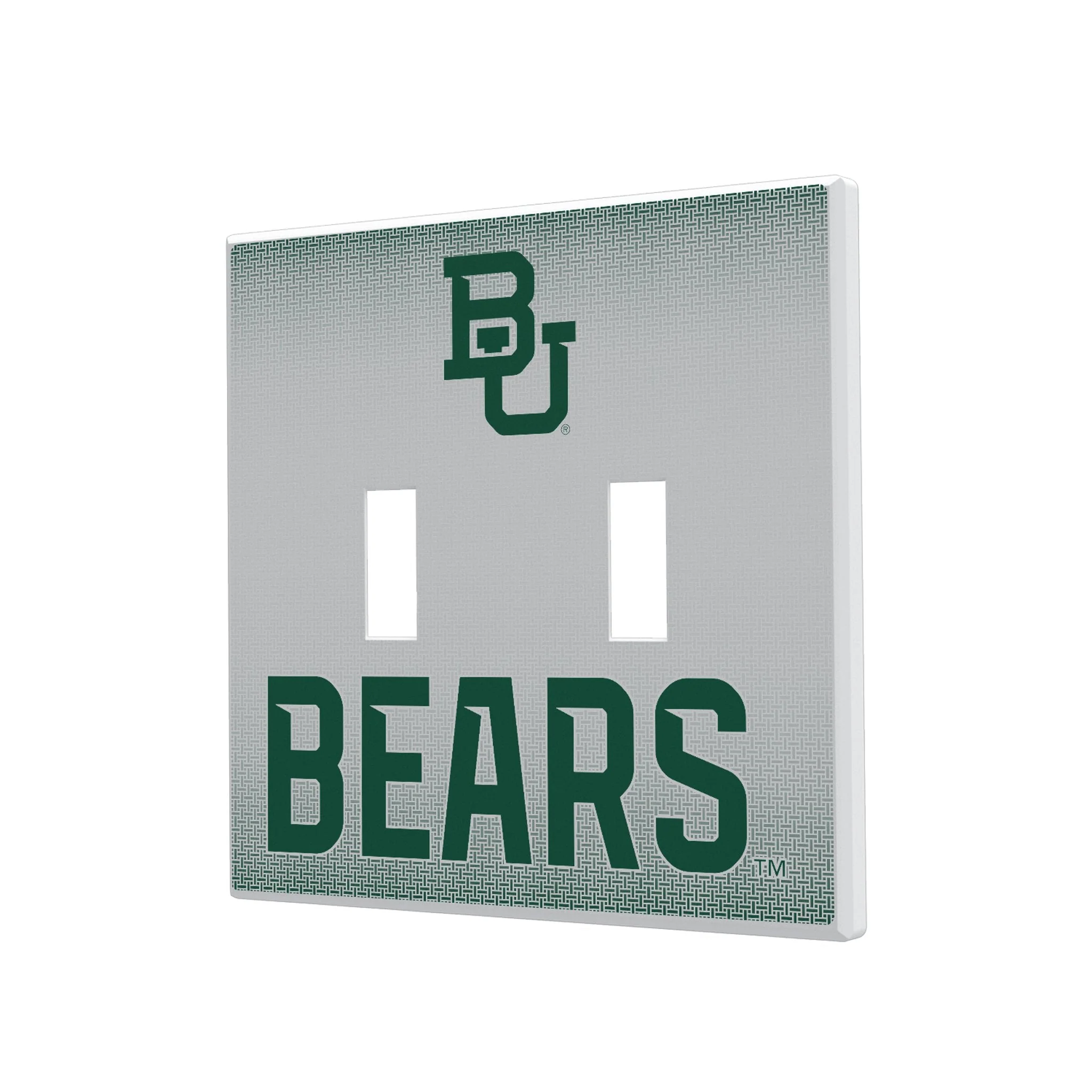 Baylor University Bears Linen Hidden-Screw Light Switch Plate - Image 3