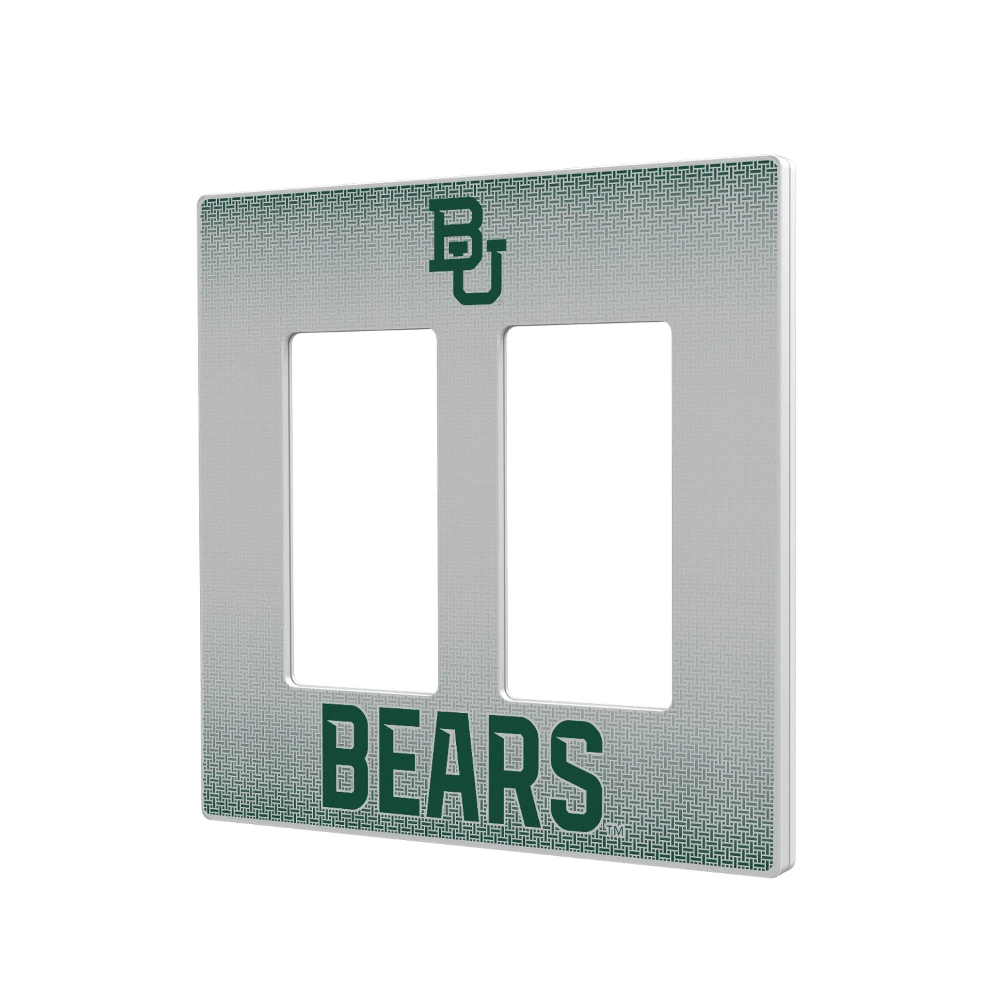 Baylor University Bears Linen Hidden-Screw Light Switch Plate - Image 4