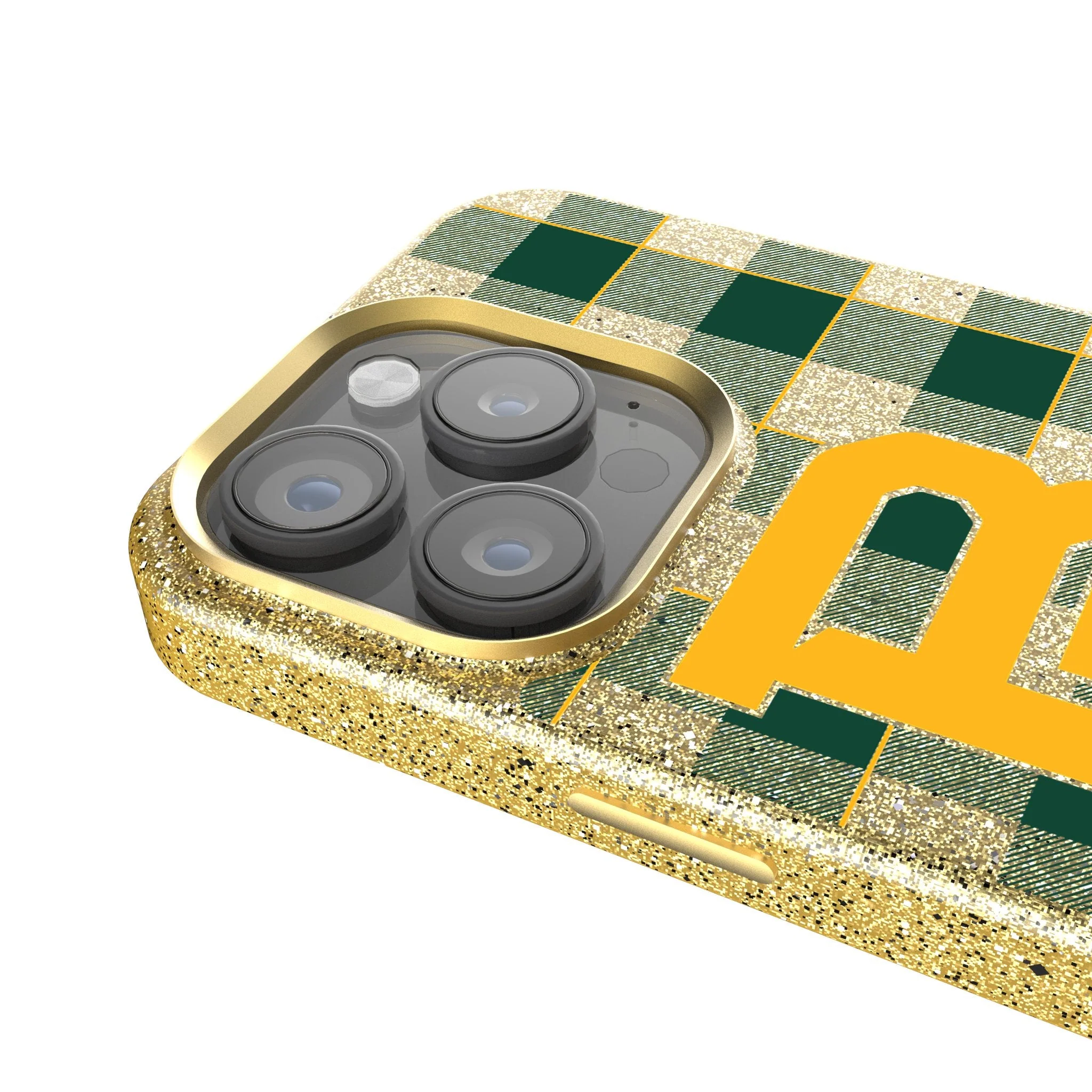 Baylor University Bears Plaid Bling Phone Case - Image 4