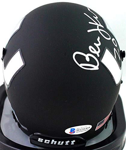 Bernie Kosar Autographed Hurricanes Eclipse Mini Helmet- Beckett Witness White - Image 2