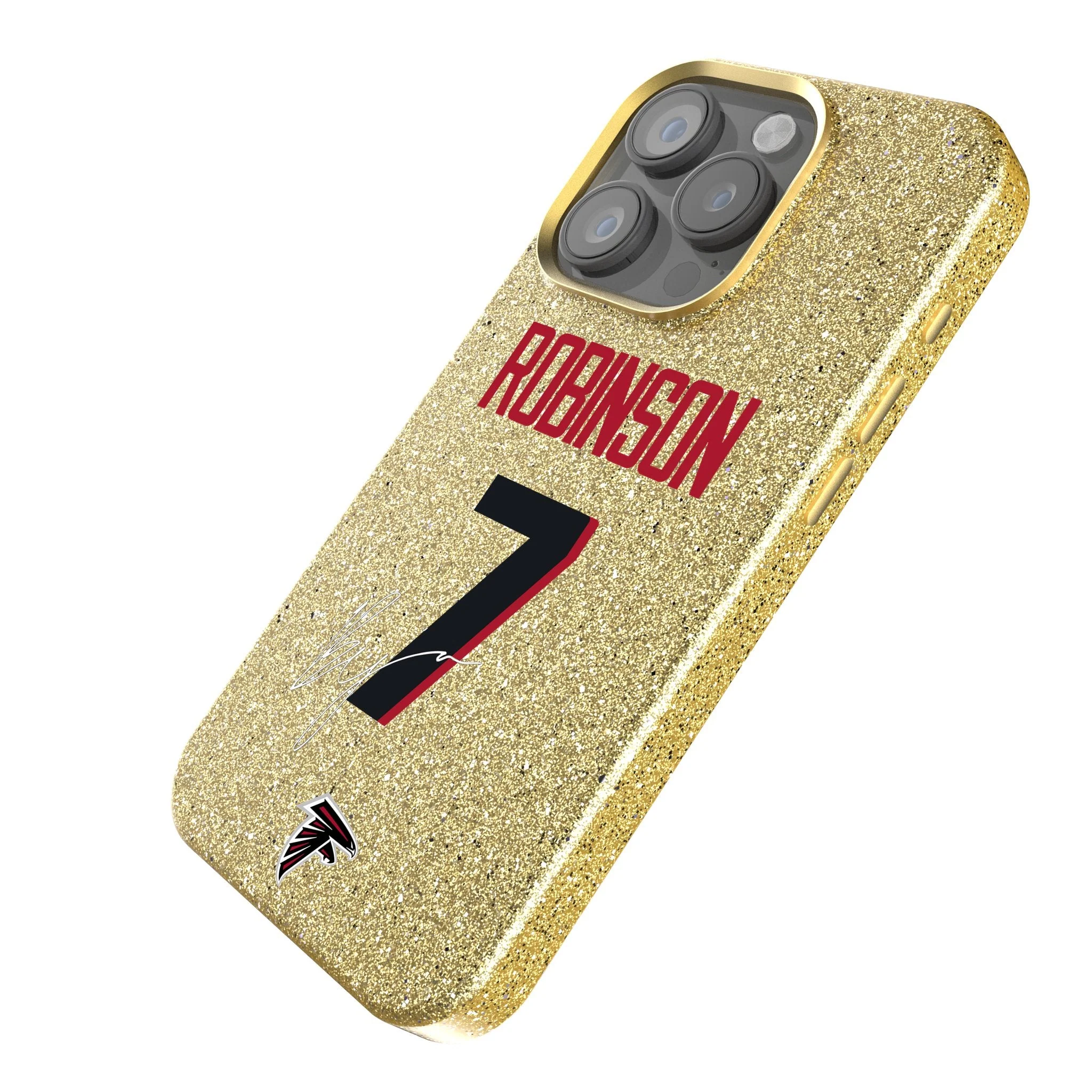 Bijan Robinson Atlanta Falcons 7 Ready Bling Phone Case - Image 2
