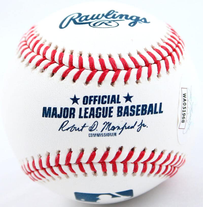 Bill Mazeroski Autographed Rawlings OML Baseball W/HOF-JSA W Blue - Image 2