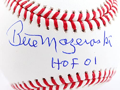 Bill Mazeroski Autographed Rawlings OML Baseball W/HOF-JSA W Blue - Image 3