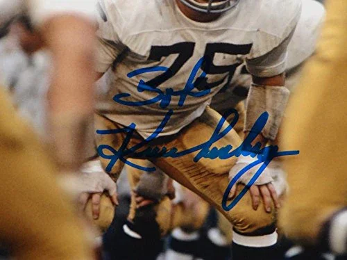 Bob Kuechenberg Autographed Notre Dame 8x10 Vertical Front View Photo- JSA Witnessed Auth - Image 2
