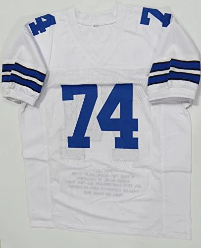 Bob Lilly Autographed White Stat Pro Style Jersey- JSA W Authenticated - Image 3