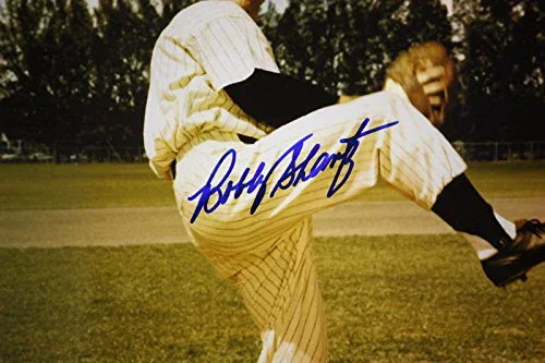 Bobby Shantz Autographed 8x10 Pitching Stance Photo- JSA Authenticated - Image 2