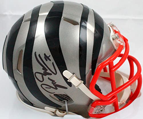 Boomer Esiason Autographed Cincinnati Bengals Flash Speed Mini Helmet-Beckett W Hologram Black