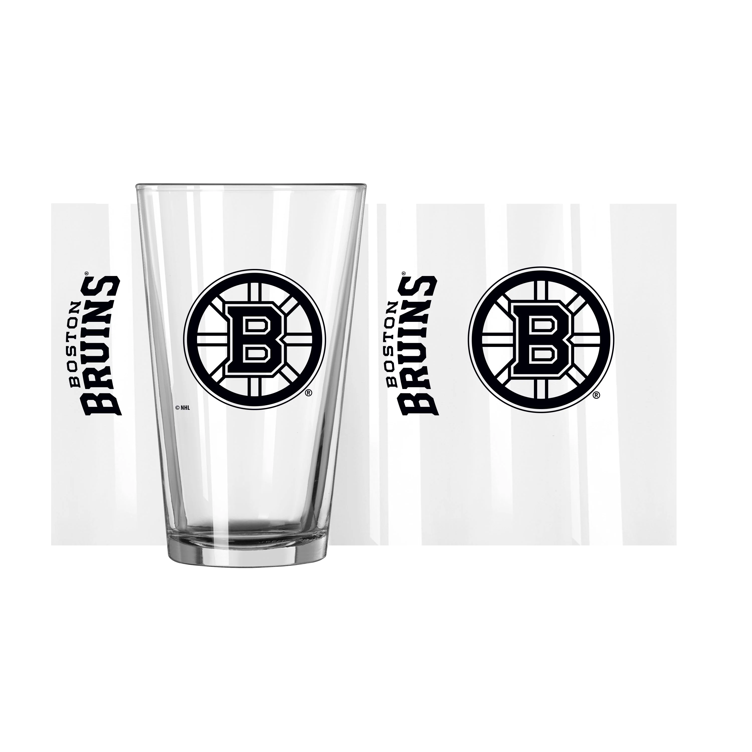 Boston Bruins 16oz Gameday Pint Glass - Image 2