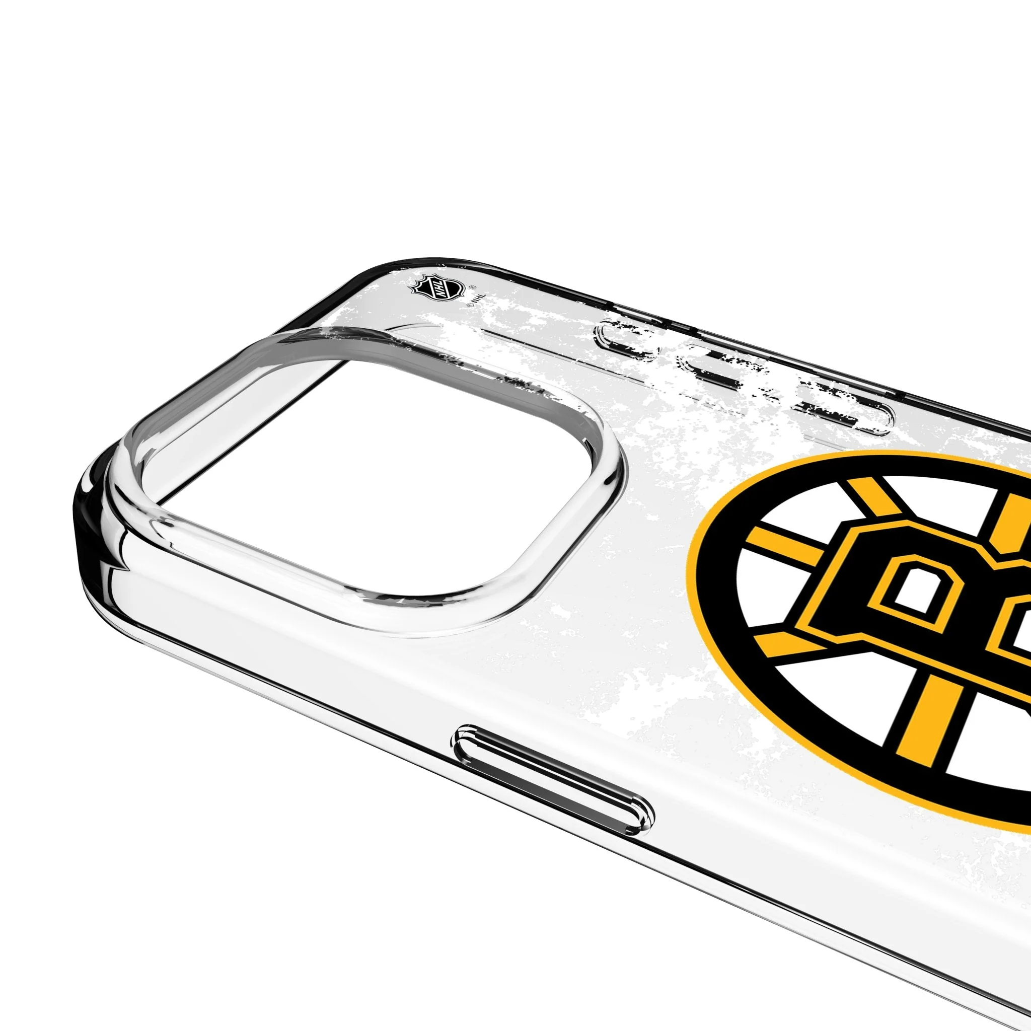 Boston Bruins Ice Stripe Clear Phone Case for Apple iPhone - Image 3
