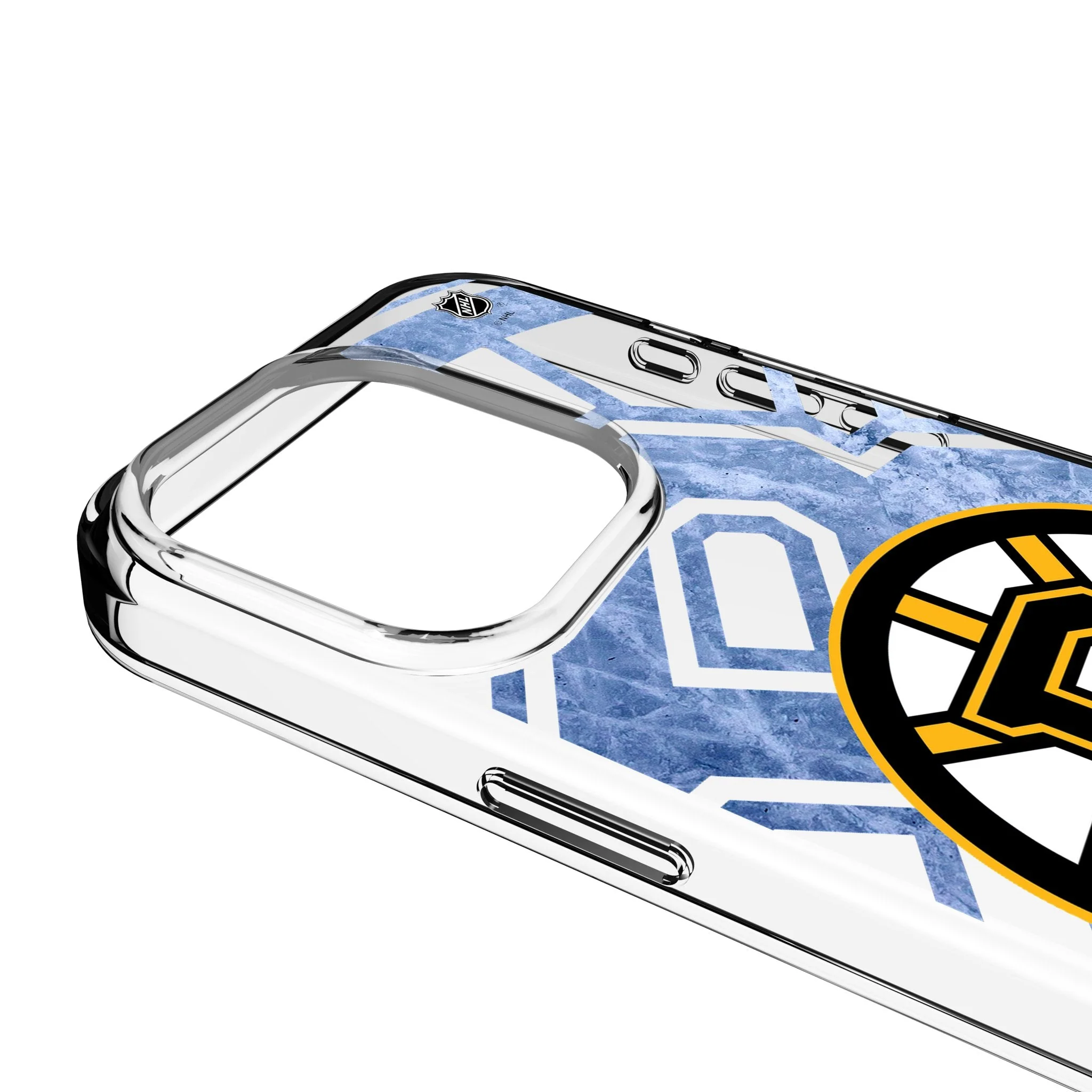Boston Bruins Ice Tilt Clear Phone Case for Apple iPhone - Image 3