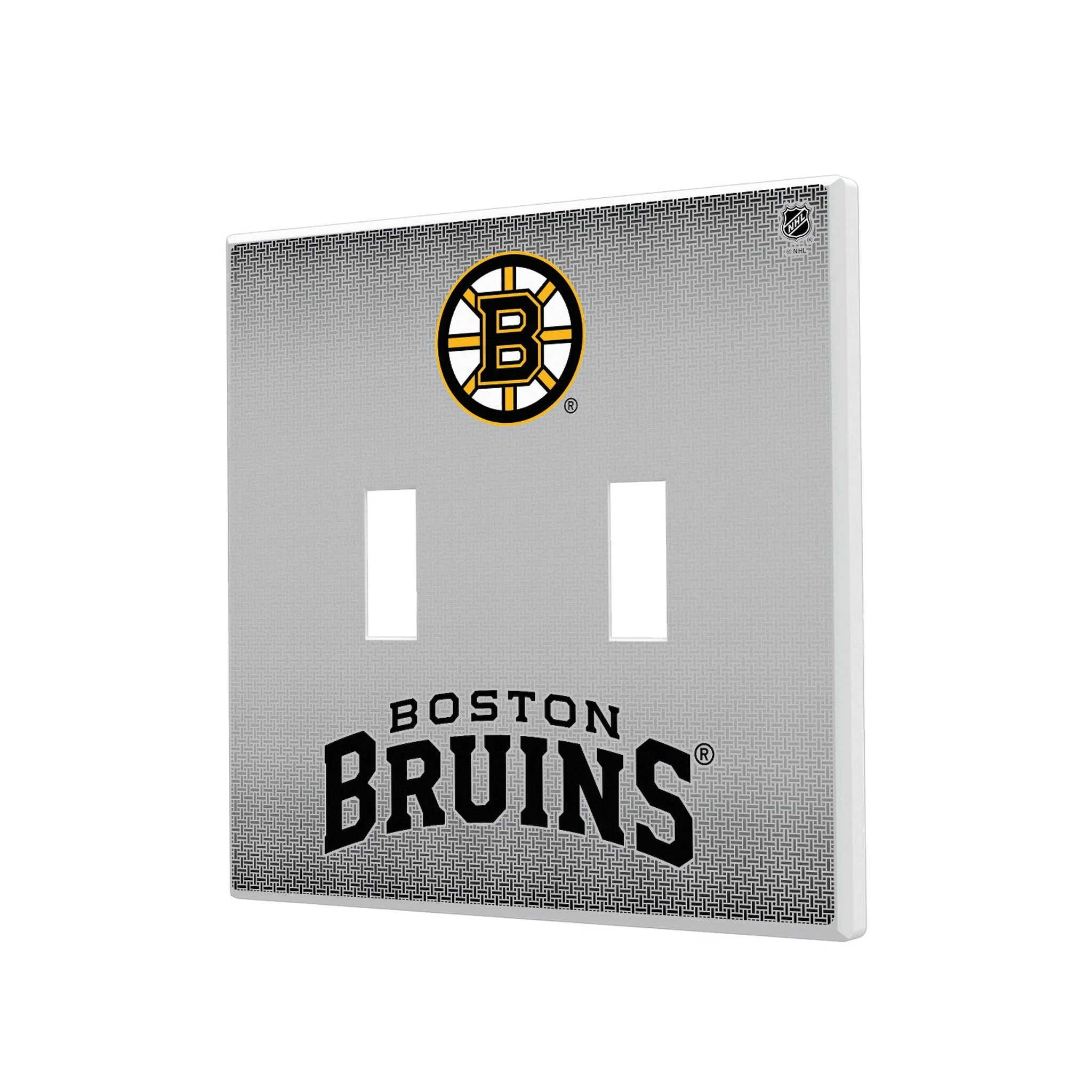 Boston Bruins Linen Hidden-Screw Light Switch Plate - Image 3