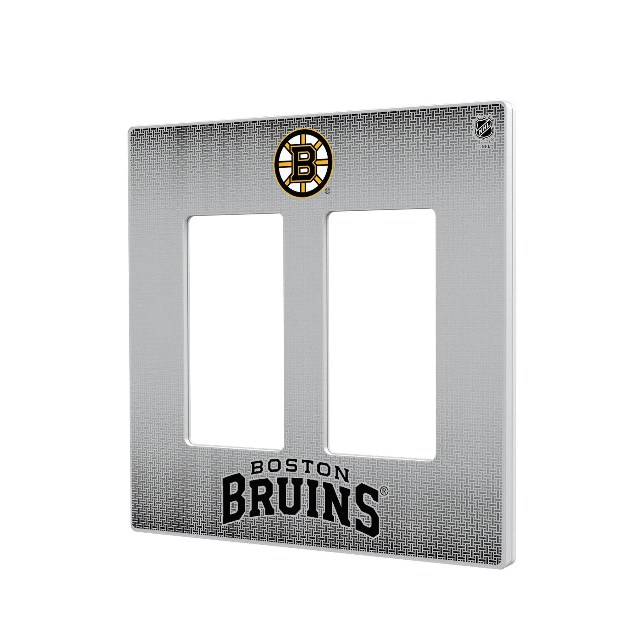 Boston Bruins Linen Hidden-Screw Light Switch Plate - Image 4