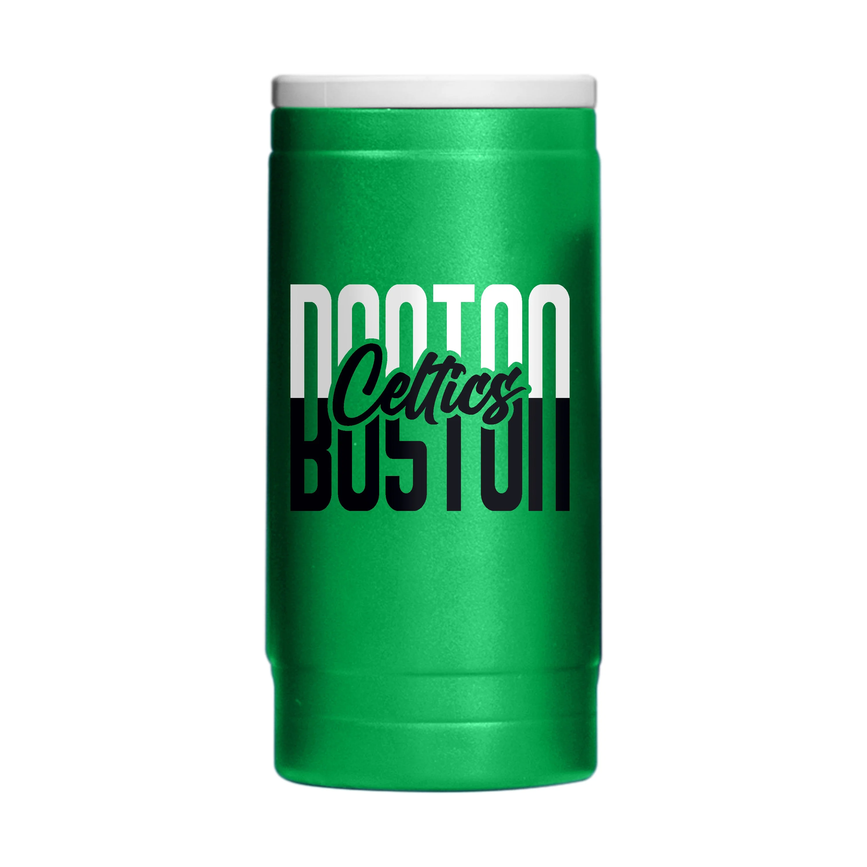 Boston Celtics 12oz 2024 NBA Champions PC Slim Can Coolie - Image 2